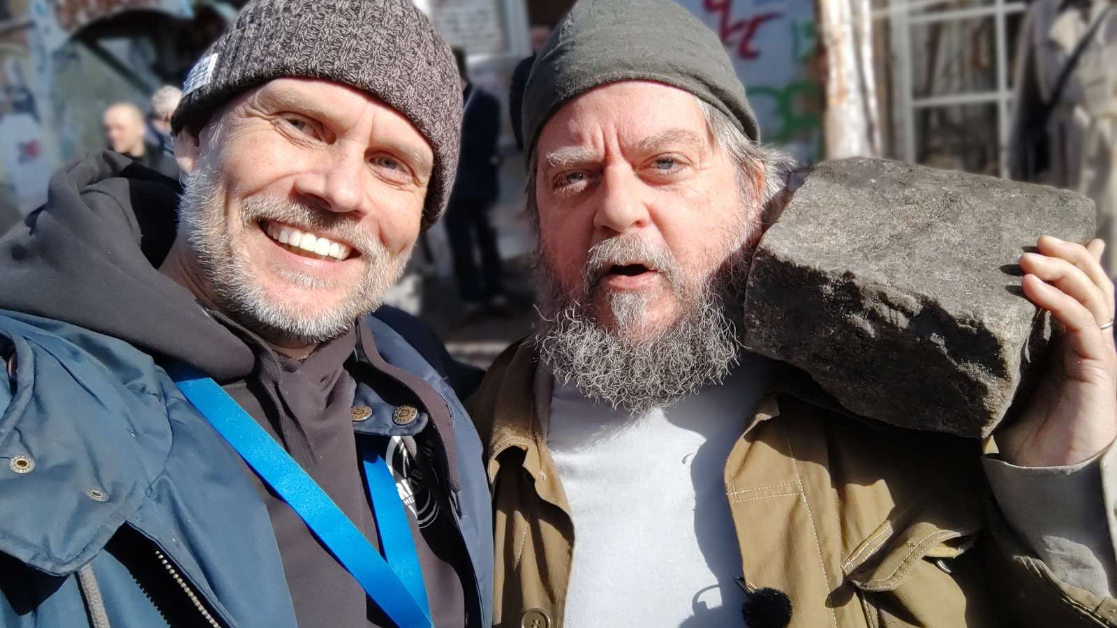Anders Lund Madsen har også sikret sig en brosten fra Pusher Street.
