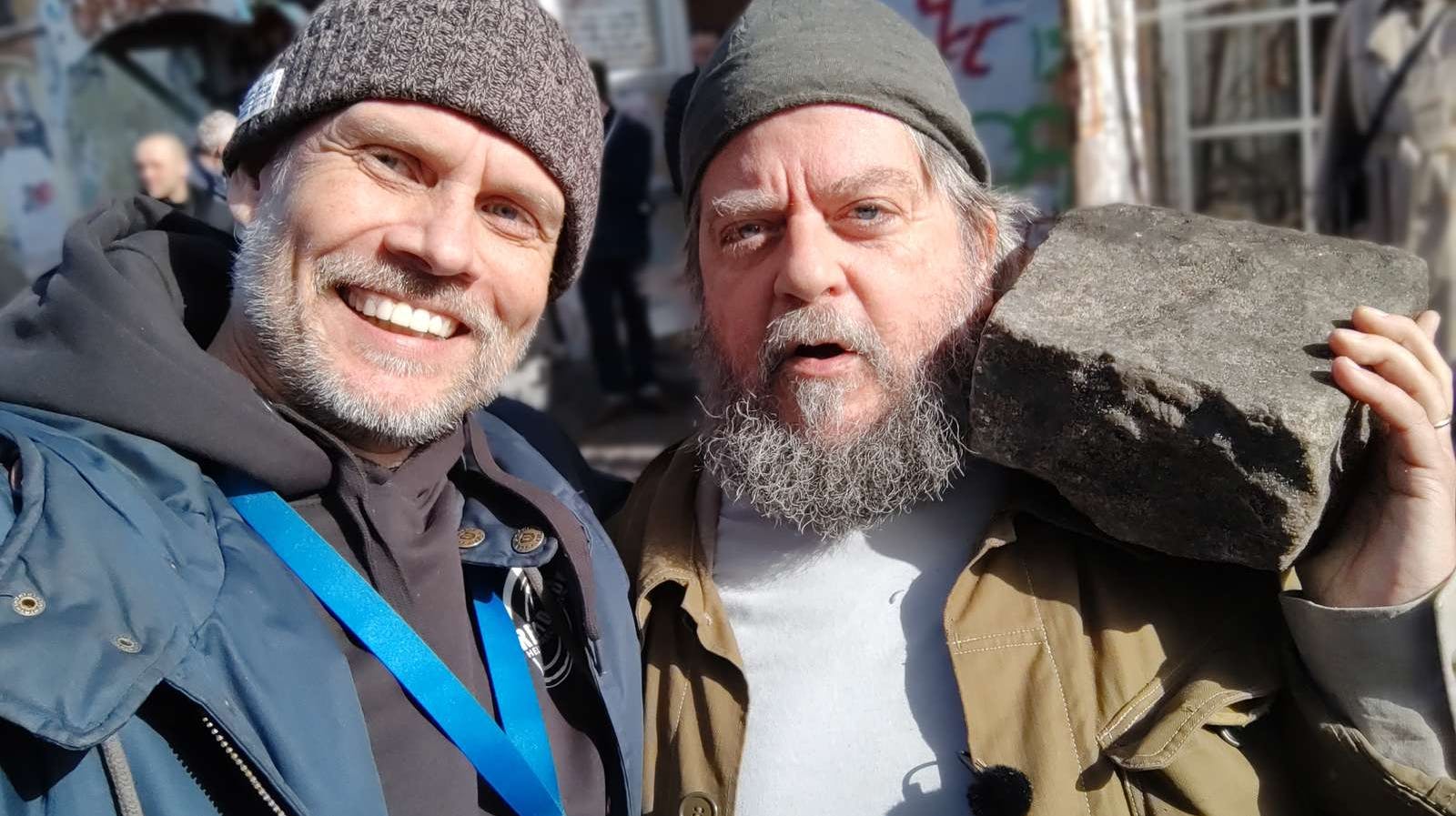 Anders Lund Madsen har også sikret sig en brosten fra Pusher Street.