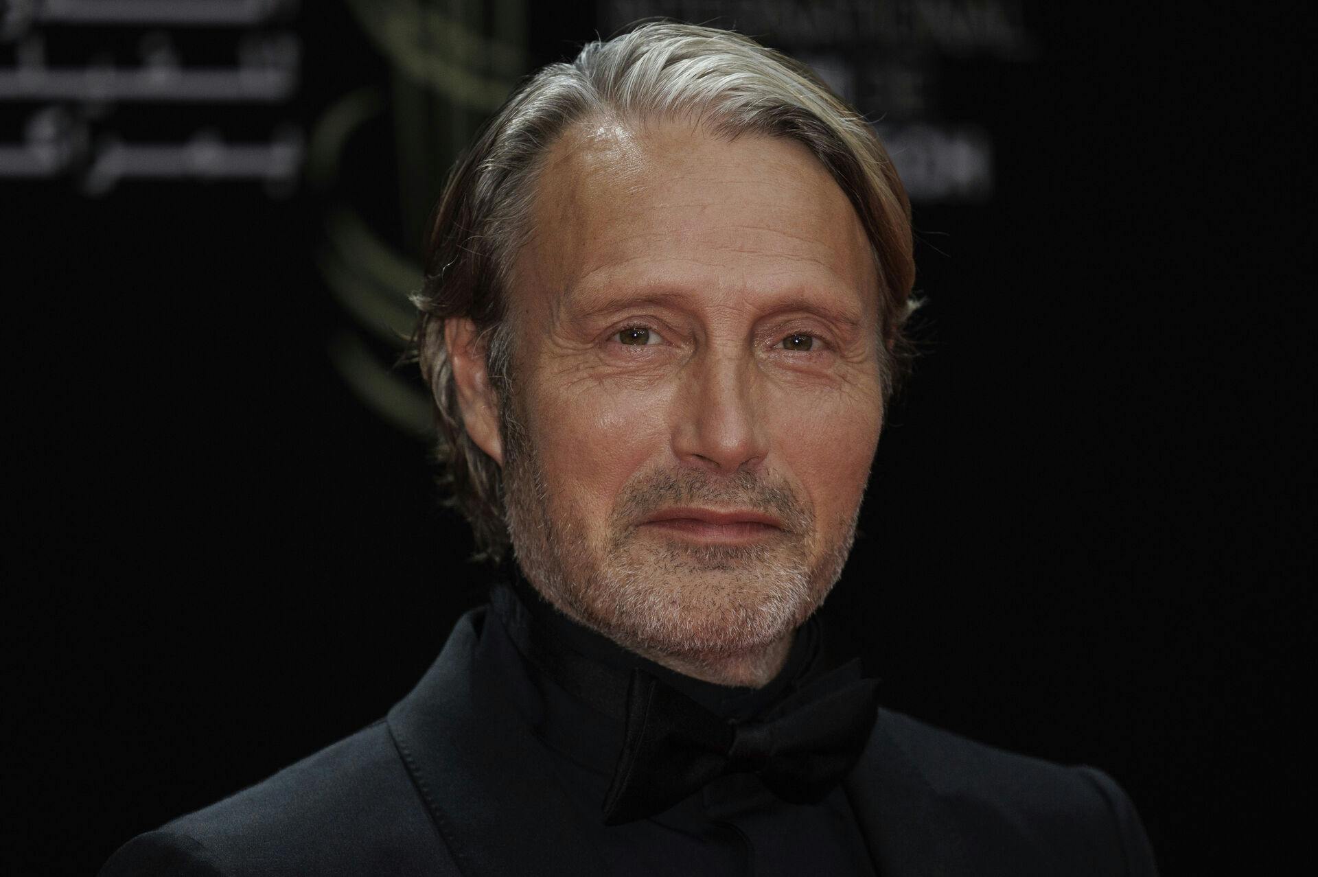 Mads Mikkelsen poses for photographers before the opening ceremony of the Marrakech International Film Festival in Marrakech, Morroco, Friday, Nov. 24, 2023. (Photo by Vianney Le Caer/Invision/AP)
