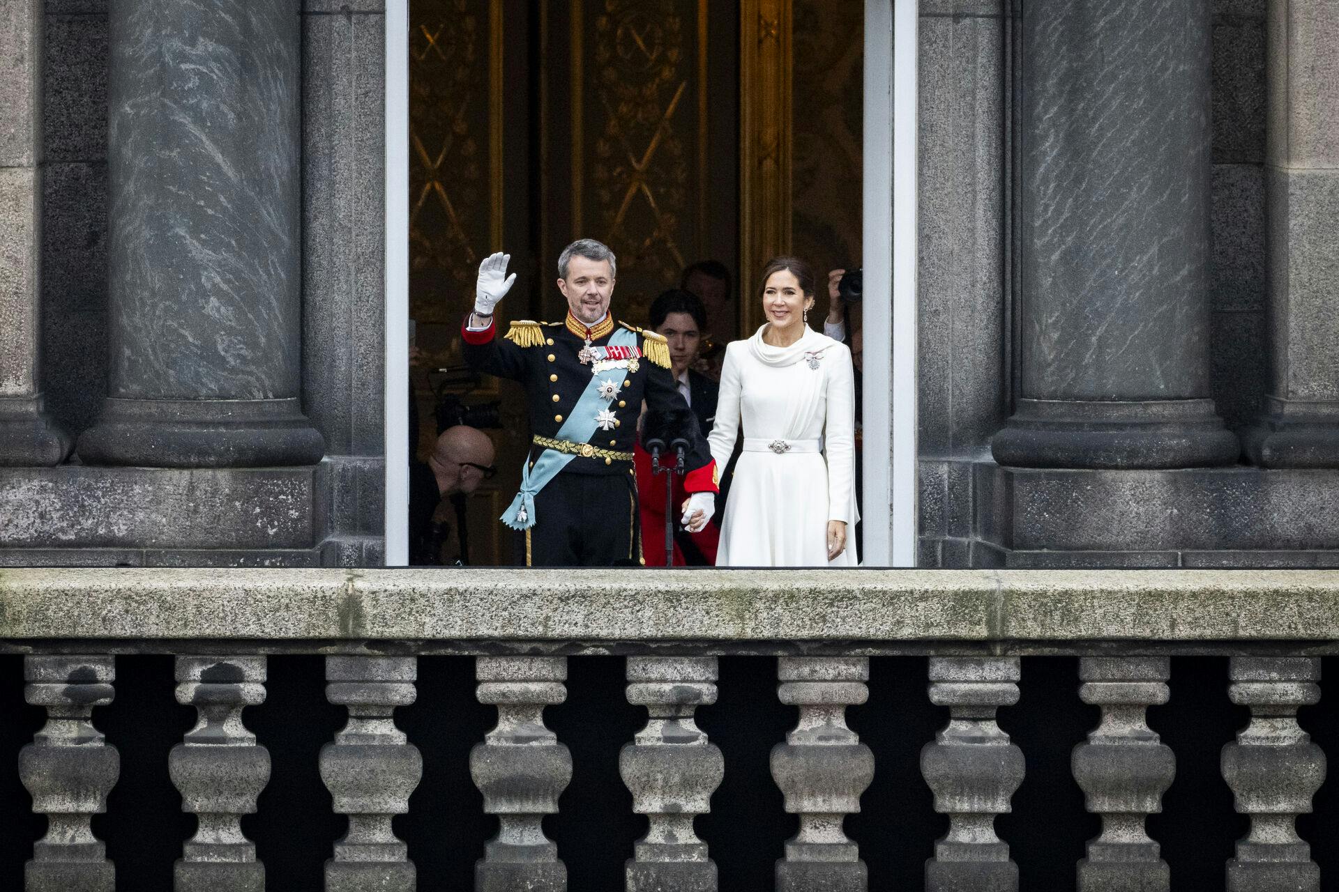 Kong Frederik og dronning Mary.