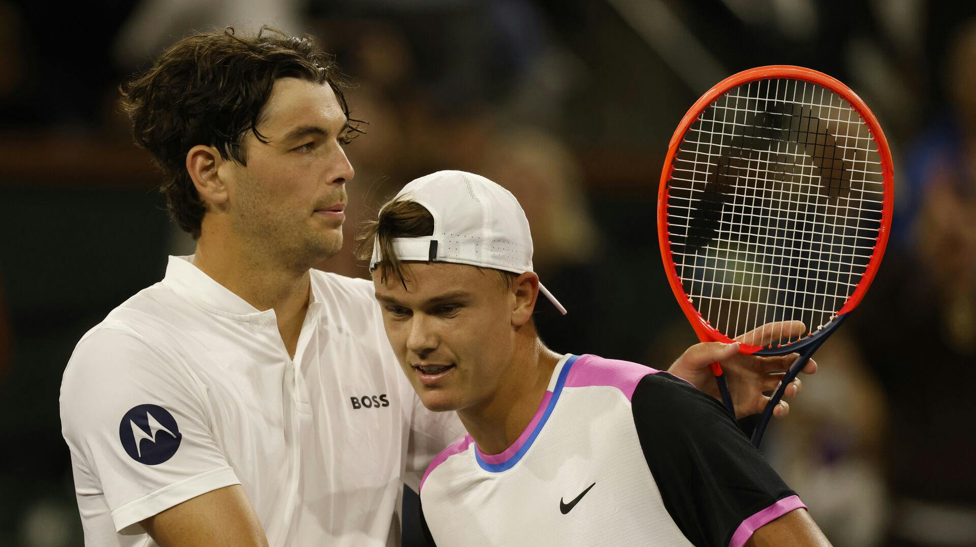 Holger Rune slog Taylor Fritz ud af Indian Wells i marts. Nu spiller de sammen igen.