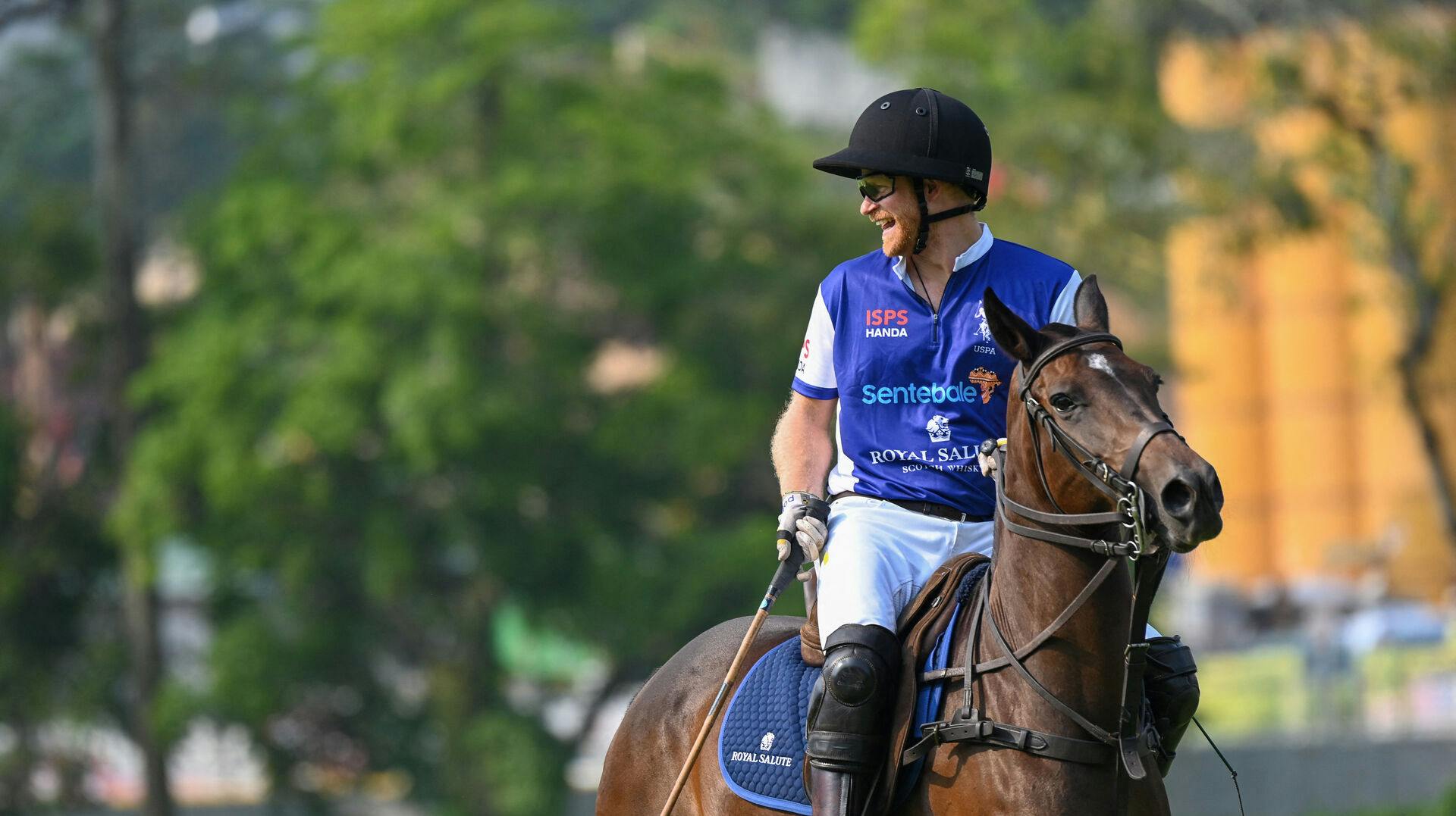 Prins Harry er vild med de riges sport polo, som han og konen nu skal lave tv om. Også deres smag for livsstil får en tur gennem seriemaskinen.