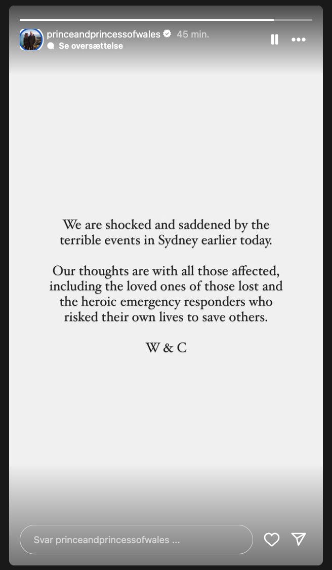 Sådan ser den royale hilsen ud.