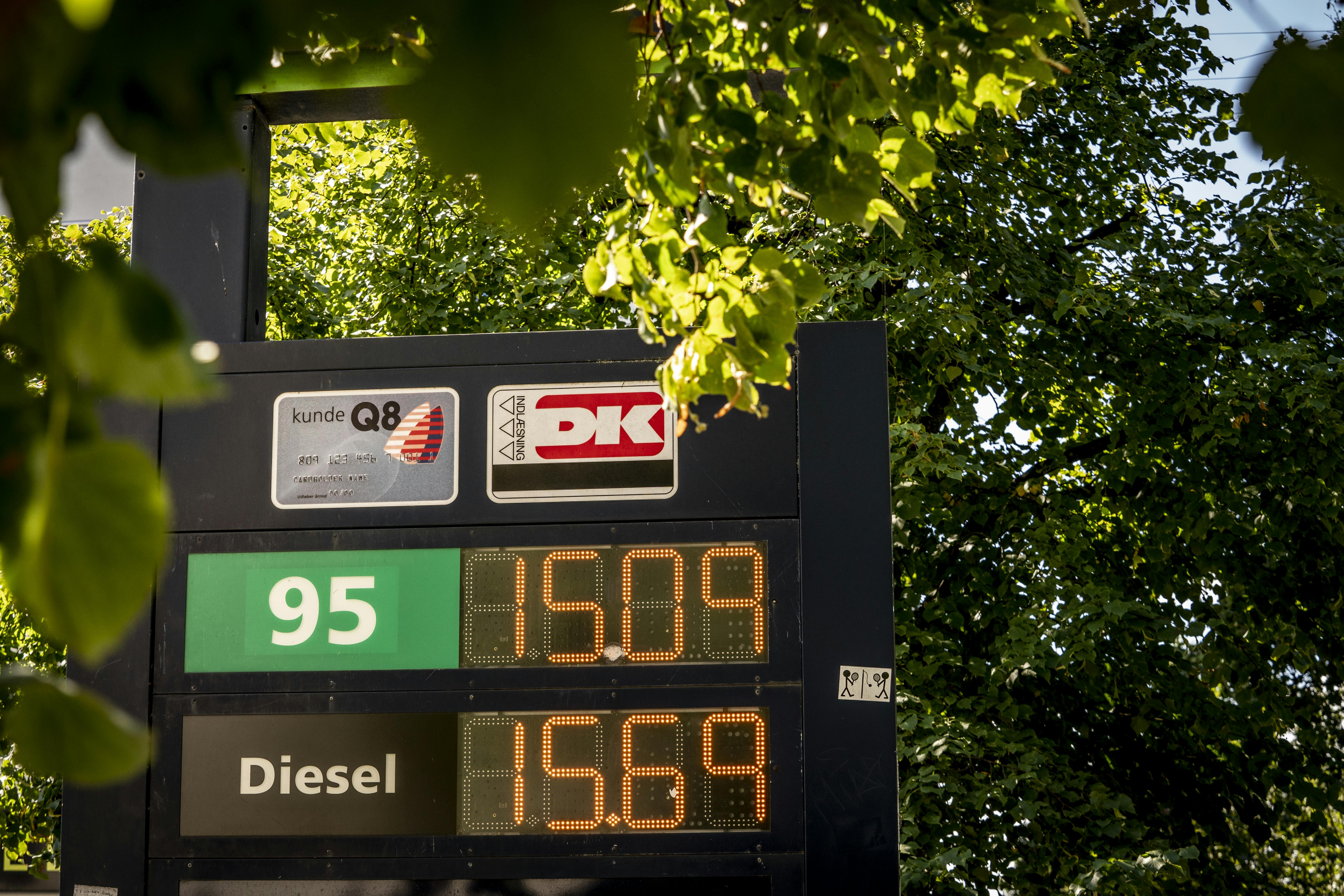 Dieselafgiften hæves med 50 øre per liter fra 2025.