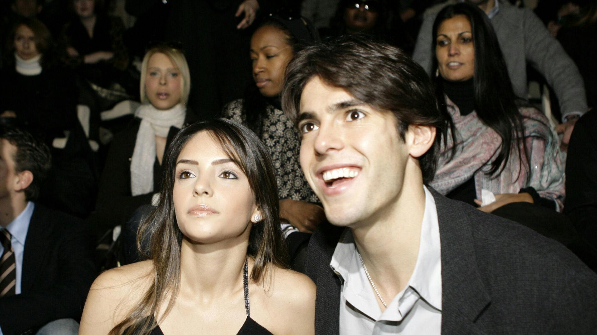 Kaka og ekskonen Caroline Celico. 