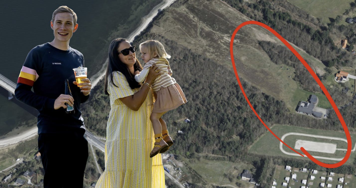 Så er der dømt familiehygge i meget smukke omgivelser tæt på det Glyngøre, der har gives Jonas og Trine så meget kærlighed.