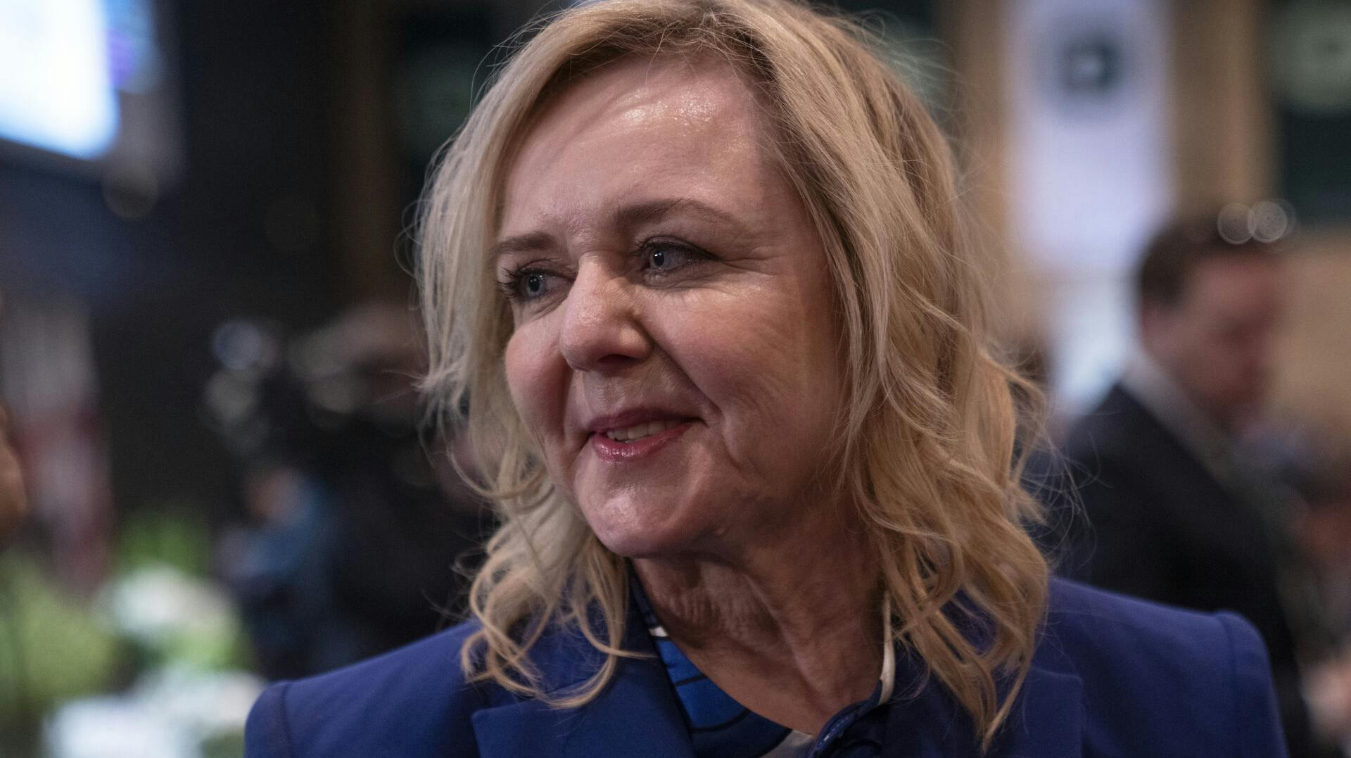 Mona Juul - Konservative holder ekstraordinært landsråd for at vælge ny formand, i Herning Kongrescenter, søndag den 21. april 2024.. (Foto: Bo Amstrup/Ritzau Scanpix)