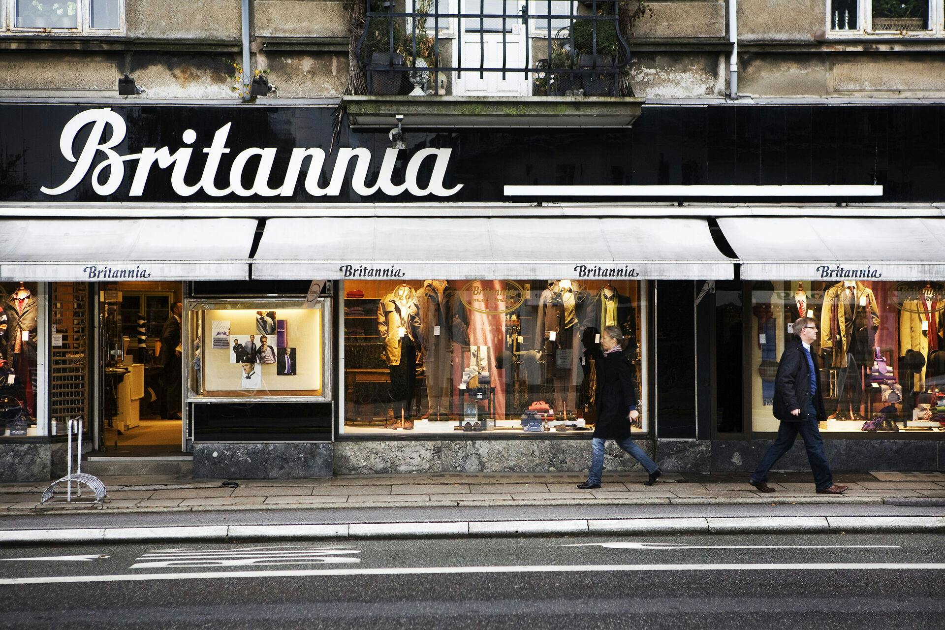 Britannia er en af landets ældste butikker for herretøj.
