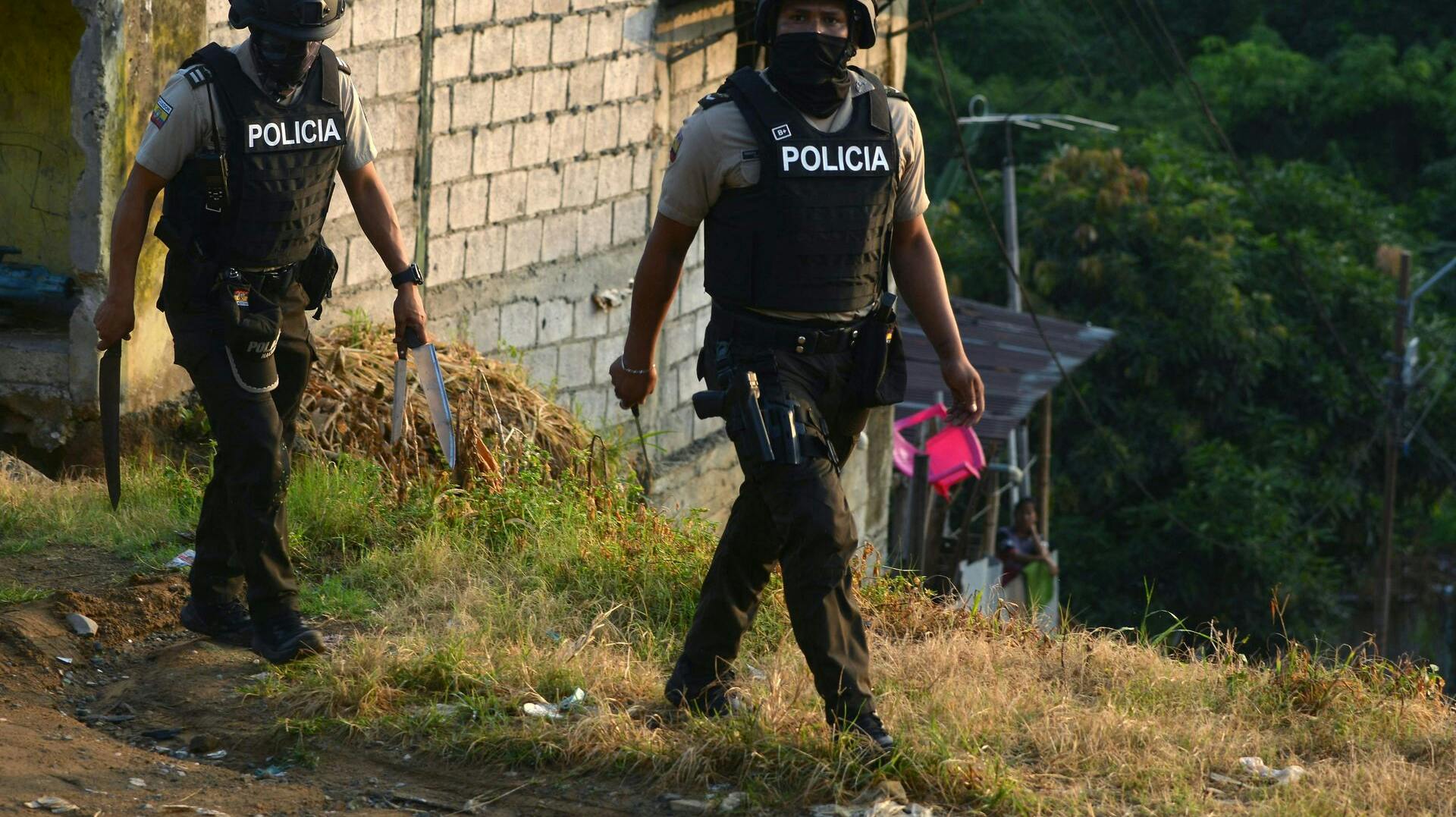 Politiet i Ecuador. 
