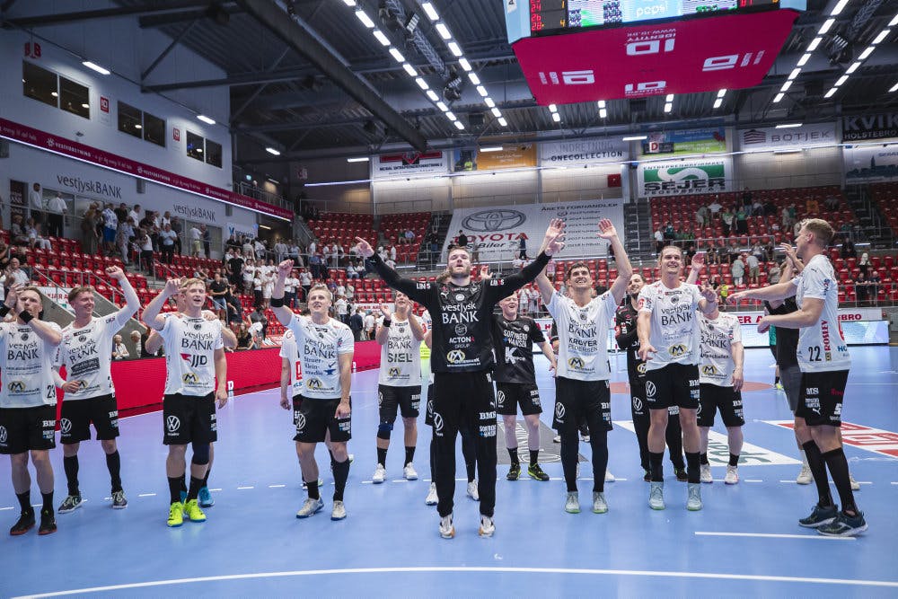 TTH Holstebro har indtil videre spillet 30 kampe i denne sæson, men kun ni gange har spillerne kunnet juble over en sejr. (Arkivfoto).&nbsp;&nbsp;&nbsp;&nbsp;