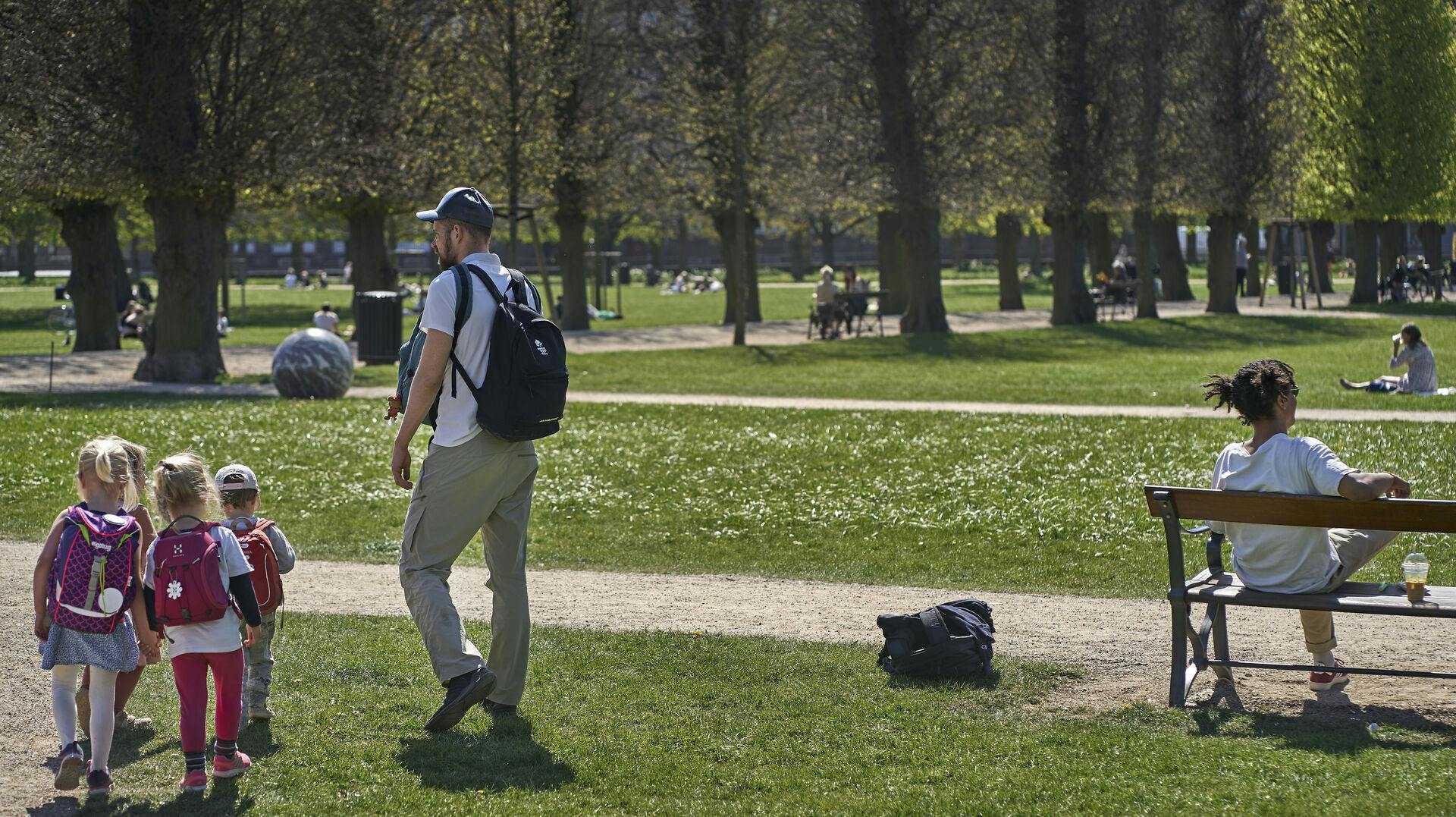 Kongens Have er et yndet udflugtsmål. Også i under Coronaepidemien.