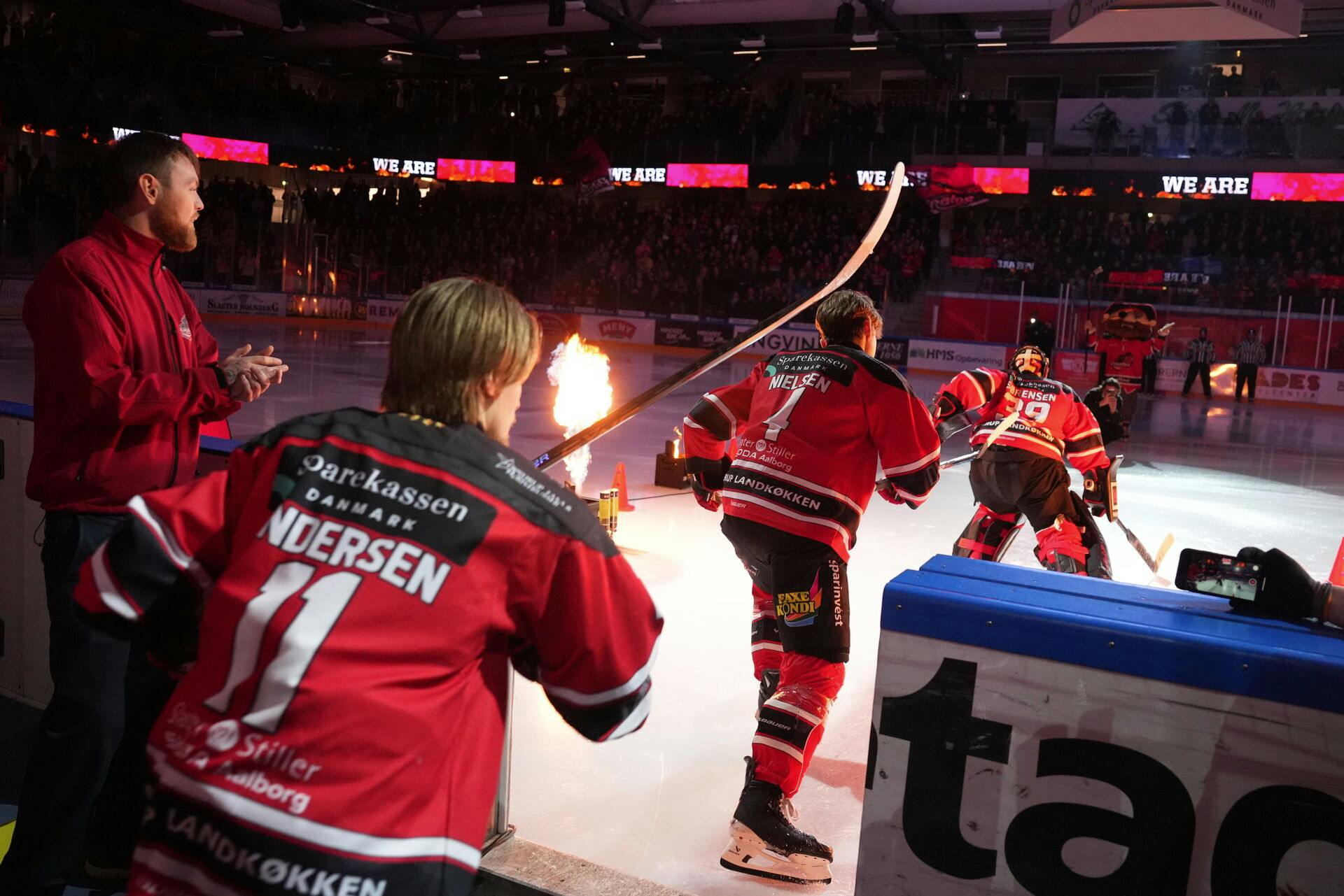 Metalligaen semifinalekampen mellem Aalborg Pirates og Esbjerg Energy i Sparekassen Danmark Isarena i Aalborg søndag den 7. april 2024.