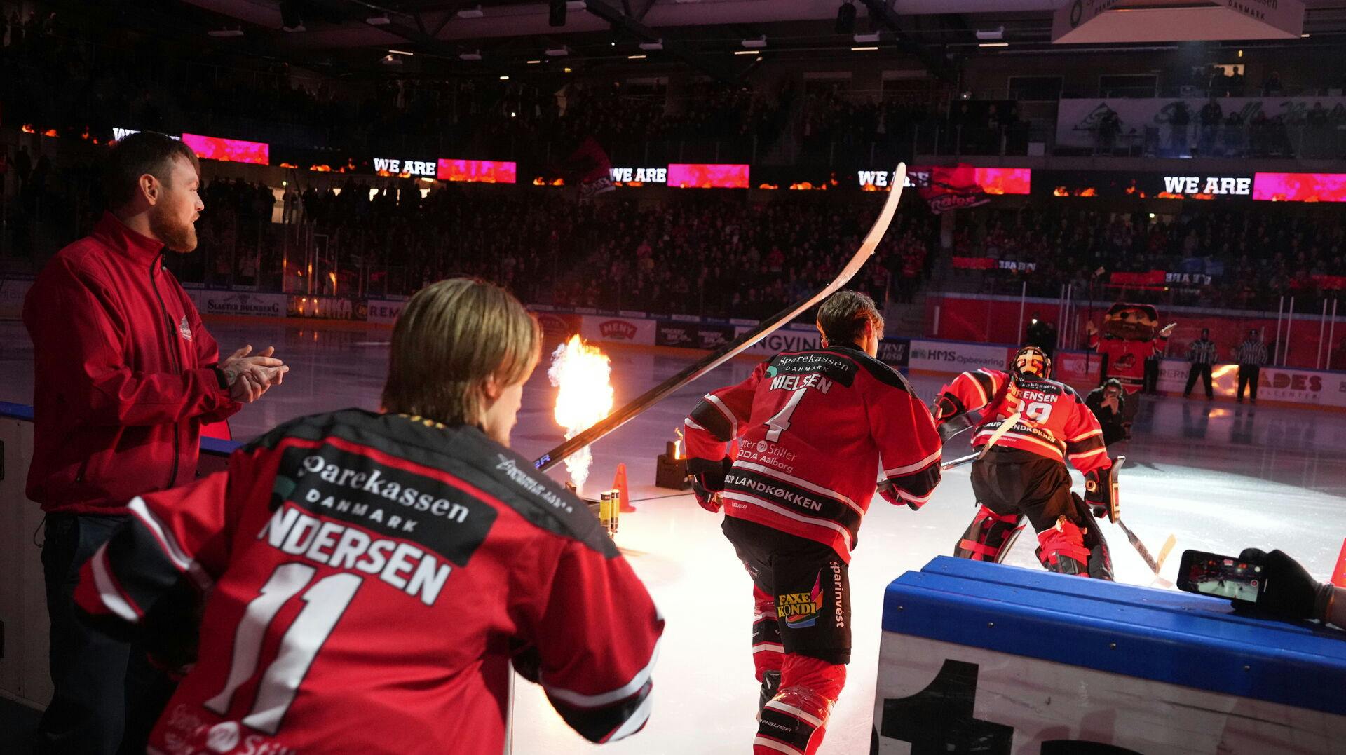 Metalligaen semifinalekampen mellem Aalborg Pirates og Esbjerg Energy i Sparekassen Danmark Isarena i Aalborg søndag den 7. april 2024.