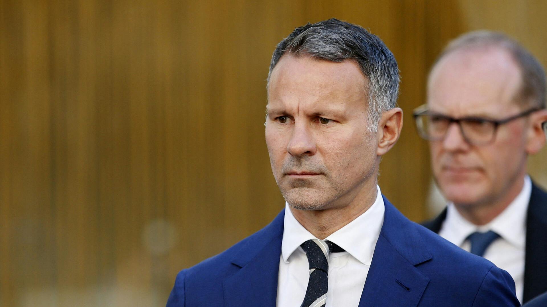 Former Manchester United footballer Ryan Giggs arrives at Manchester Crown Court in Manchester, Britain, August 31, 2022 REUTERS/Ed Sykes