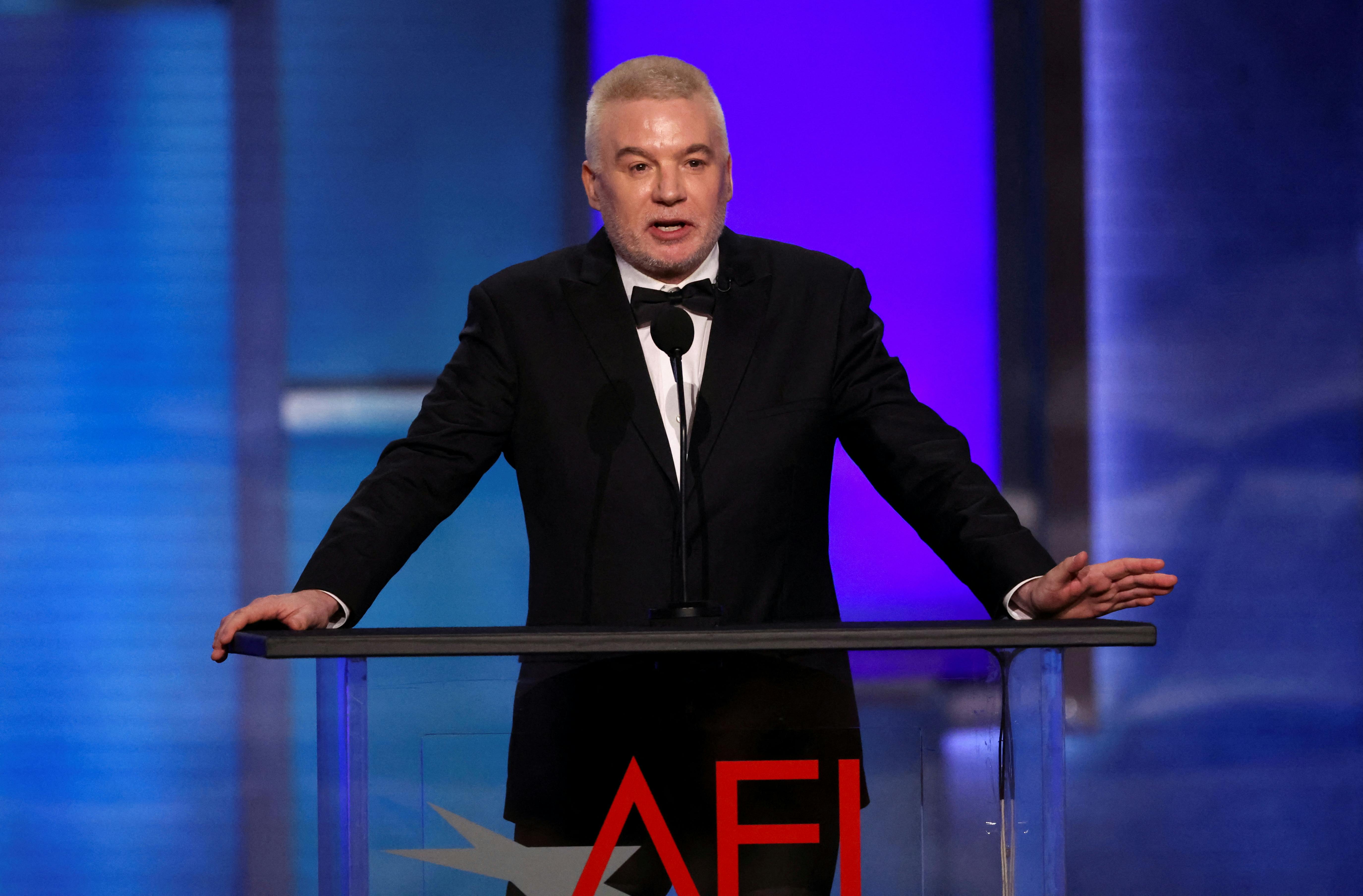 Mike Myers var lørdag til AFI Life Achievement Award Tribute Gala, hvor Nicole Kidman blev hædret. 