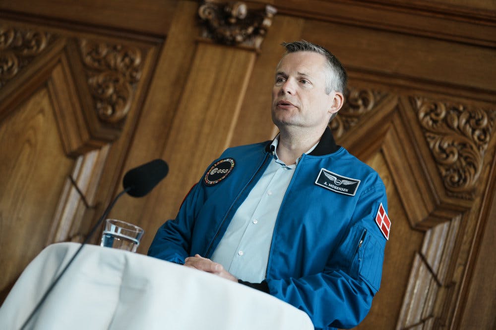 Den danske astronaut Andreas Mogensen holdt mandag sit første pressemøde på dansk jord efter sin tilbagevenden fra Den Internationale Rumstation.&nbsp;&nbsp;