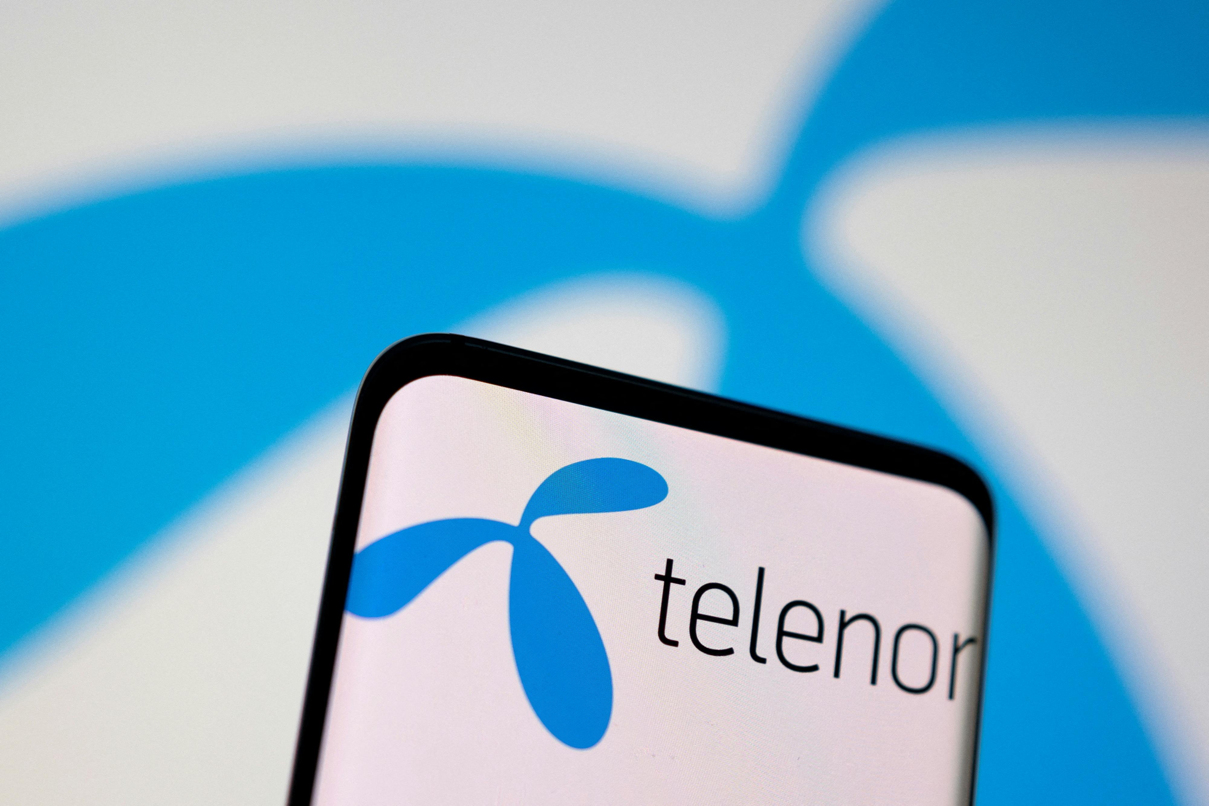 Telenor logo is seen displayed in this illustration taken, May 3, 2022. REUTERS/Dado Ruvic/Illustration