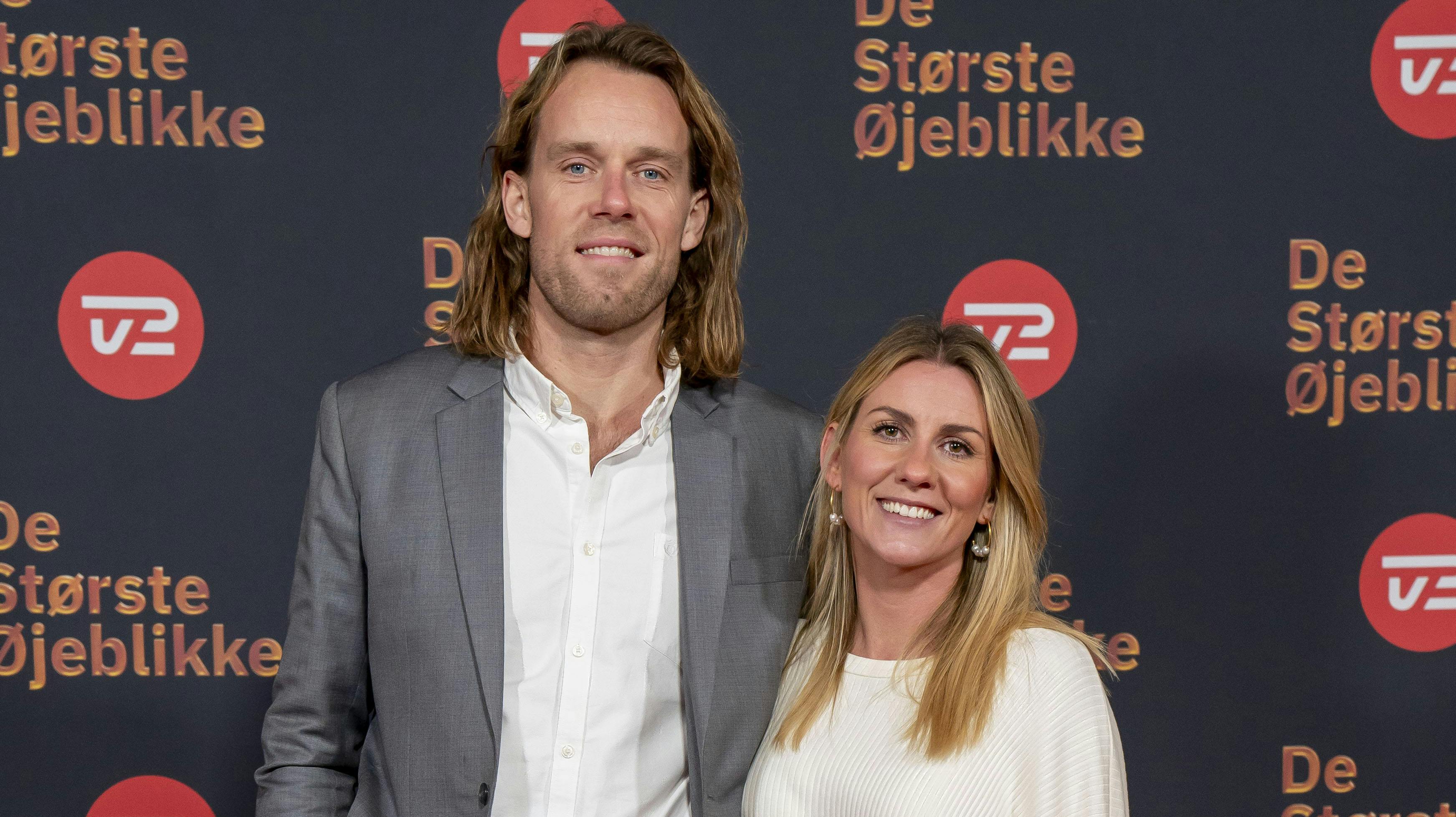 Mette Sommer og kæresten Krelle bliver senere på året forældre til en dreng.