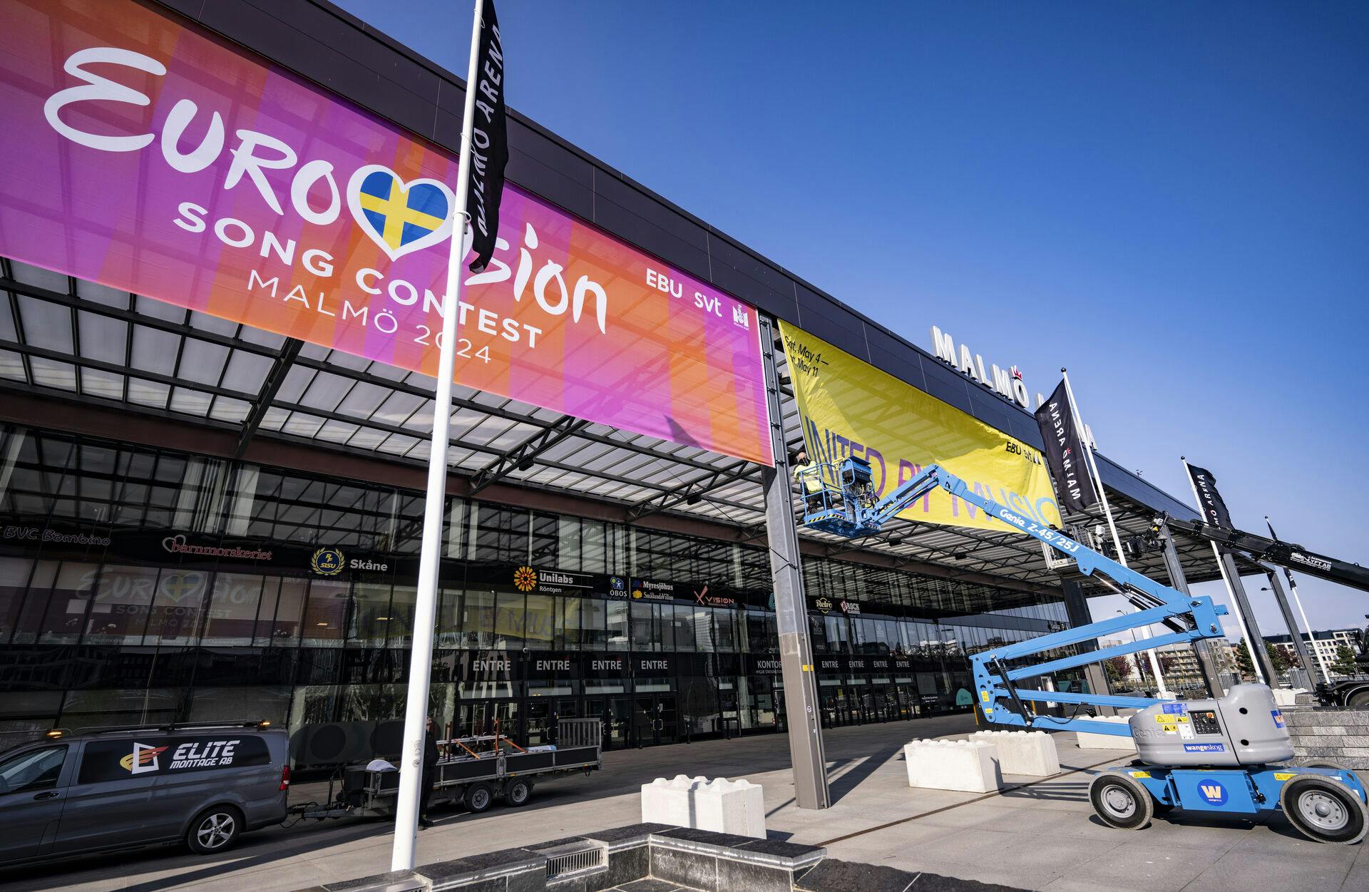 Palæstinensiske flag forbydes ved Eurovision i Malmø. 