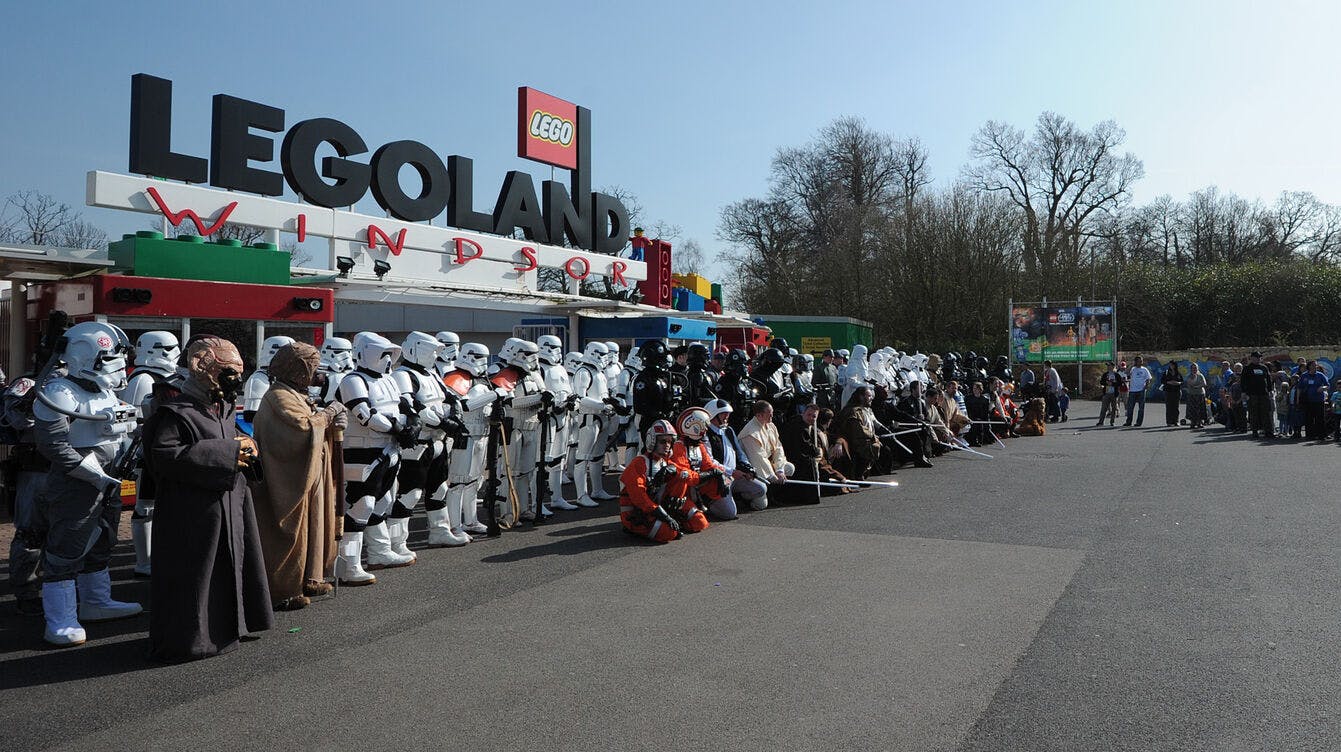 Det var i Legoland Windsor lidt uden for London, at den tragiske hændelse fandt sted.