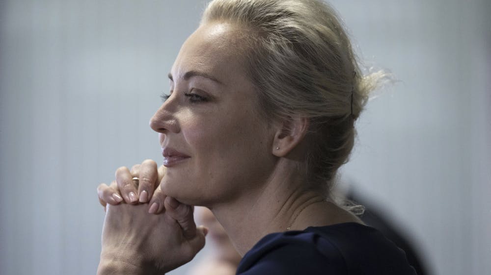 Julia Navalnaja opholder sig et sted i udlandet. Hun mistænker Vladimir Putin for at være skyld i Aleksej Navalnyjs død. (Arkivfoto).