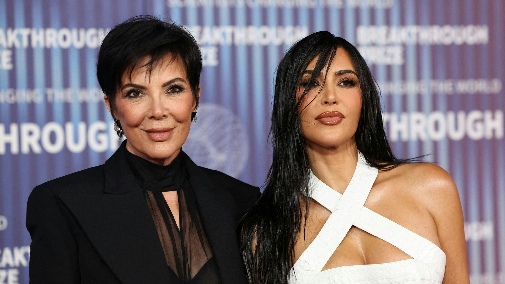 Kris Jenner and Kim Kardashian attend the Breakthrough Prize awards in Los Angeles, California, U.S., April 13, 2024. REUTERS/Mario Anzuoni