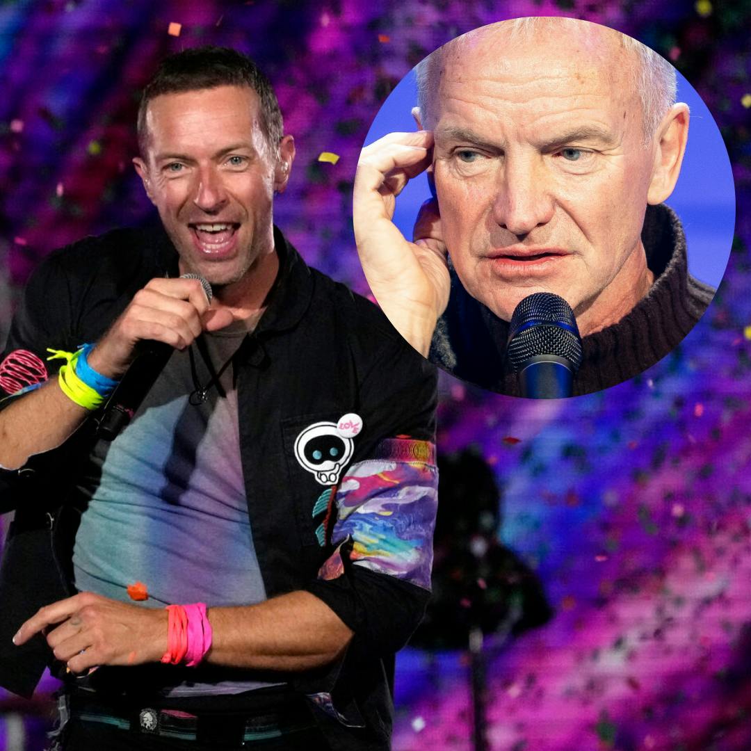 Chris Martin fra Coldplay og Sting.