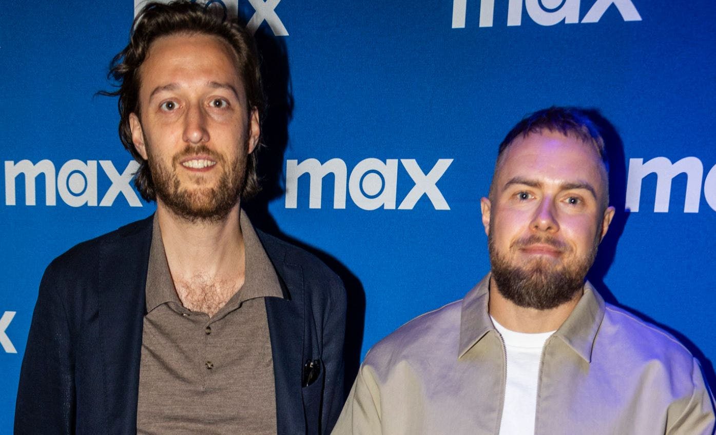 Esben Bjerre med sin mediemakker Peter Falktoft.