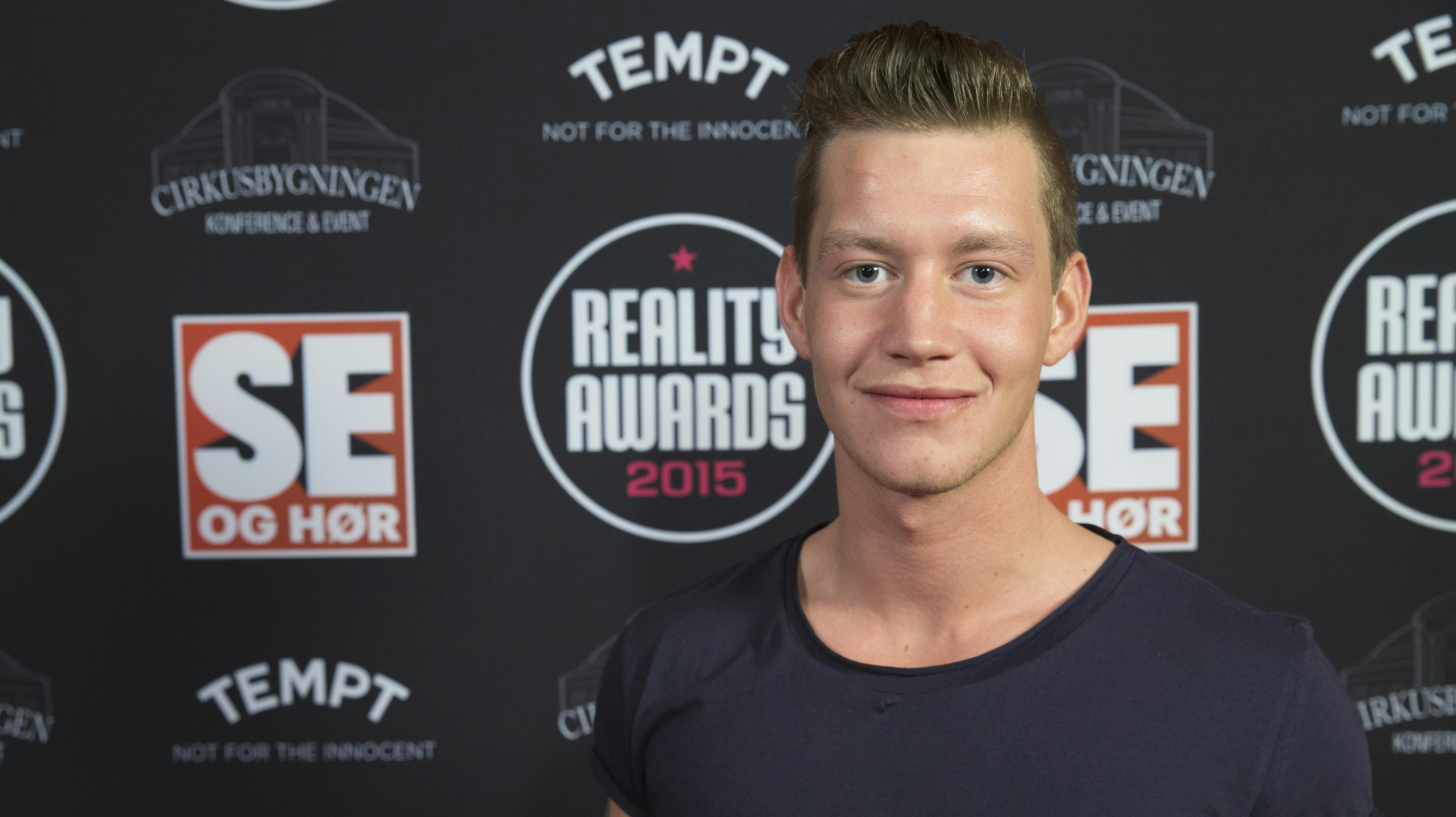 Rasmus Nielsen til Reality Awards 2015.