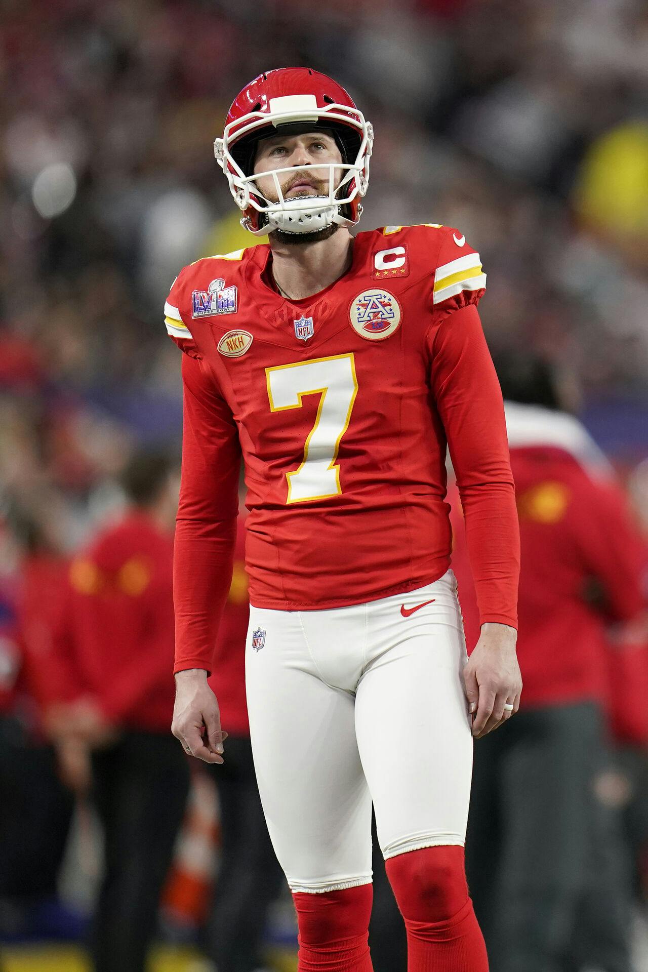 Harrison Butker er kicker for Kansas City Chiefs.