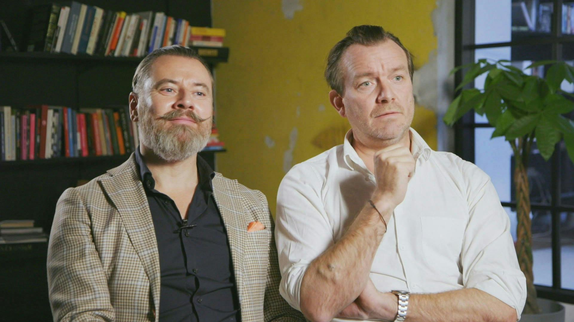 Makkerparret, Lars Elbæk og Rasmus Larsson, knokler i øjeblikket på nye boligprogrammer.