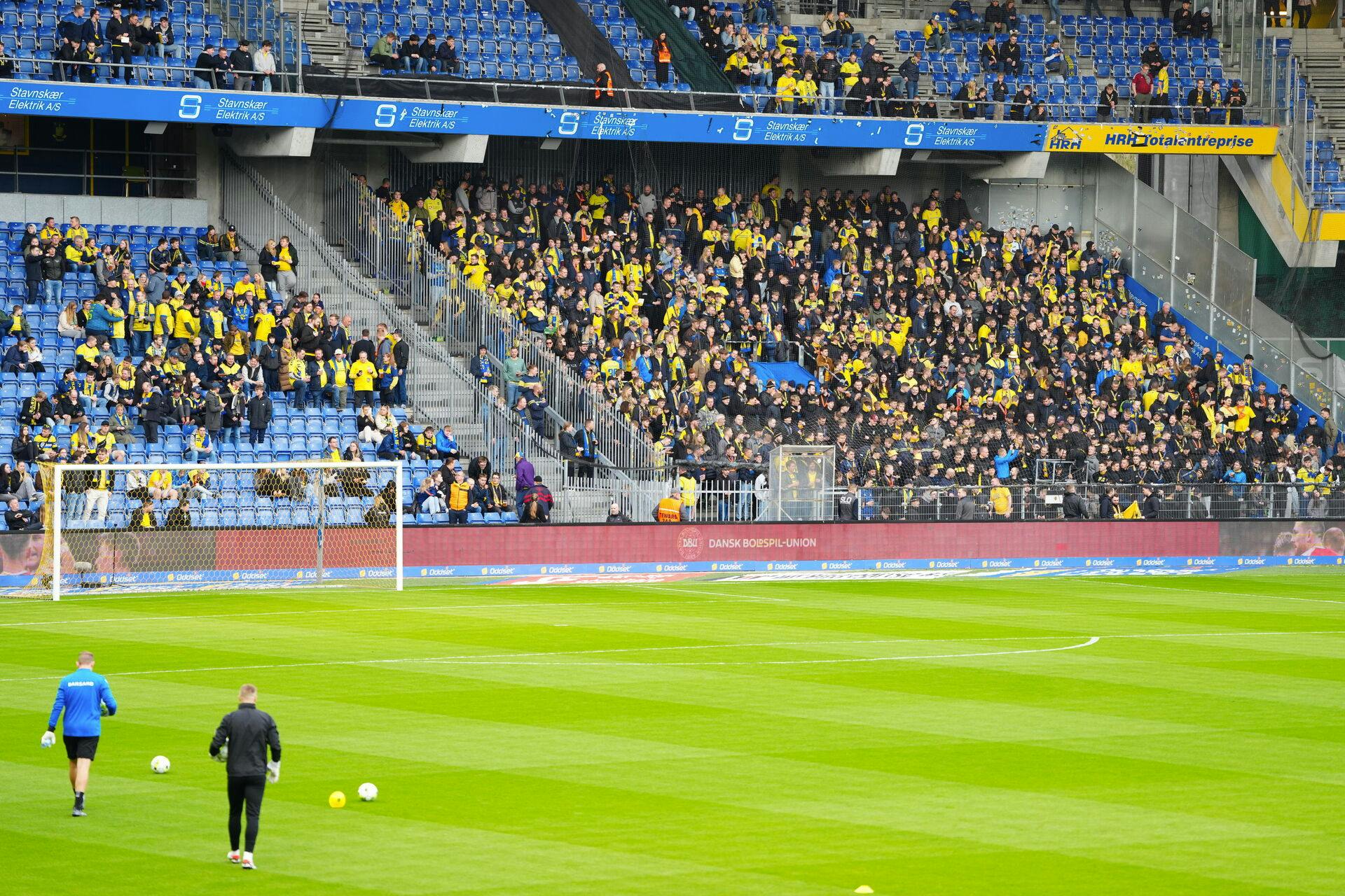 Superligakampen mellem Brøndby IF og Silkeborg IF på Brøndby Stadion mandag den 8. april 2024.