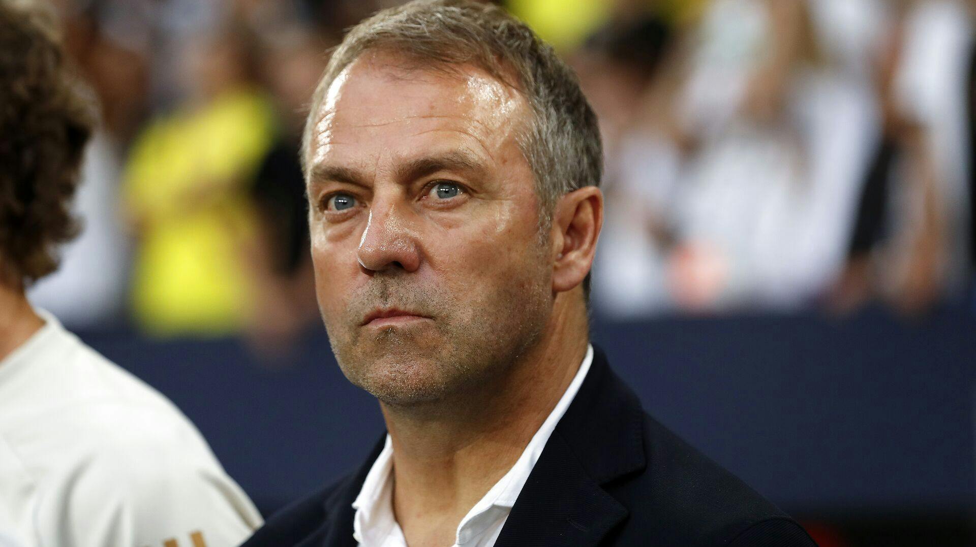 GELSENKIRCHEN - Germany coach Hansi Flick during the friendly Interland match between Germany and Colombia at the Veltins-Arena on June 20, 2023 in Gelsenkirchen, Germany. ANP Hollandse Hoogte BART STOUTJESDIJK