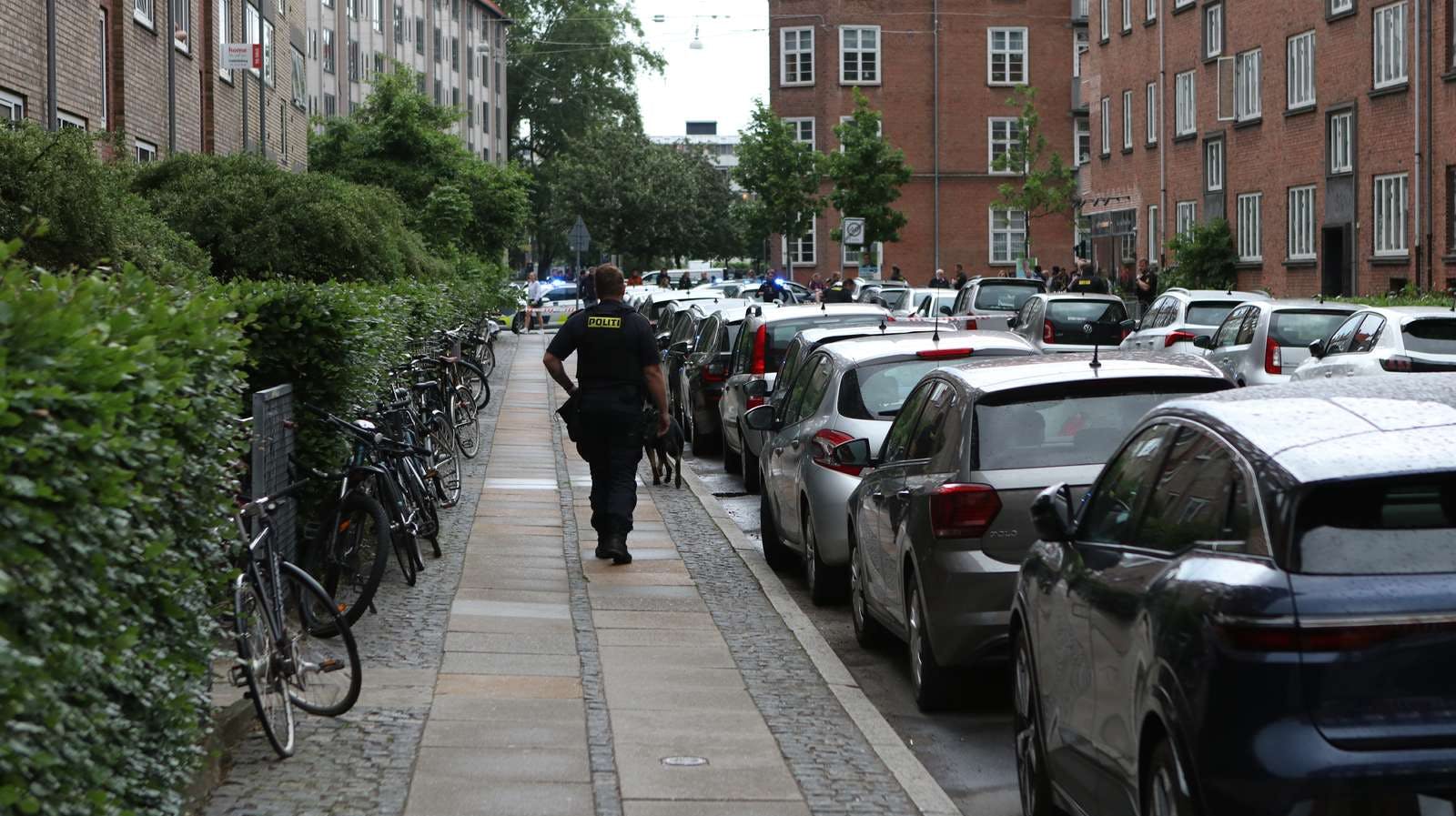 Københavns Politi tog ingen chancer, da der kom meldinger ind om skud.