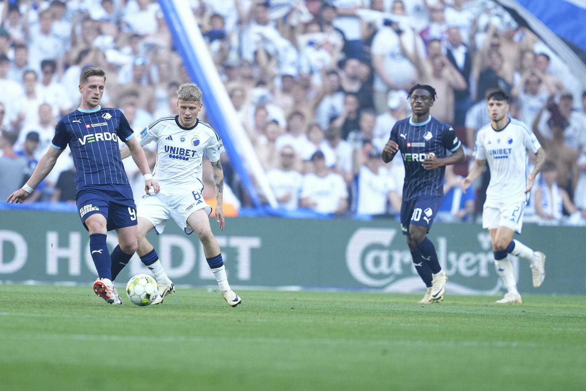 FC København møder Randers FC i en playoff-kamp om en plads i Conference League-kvalifikationen i Parken.&nbsp;
