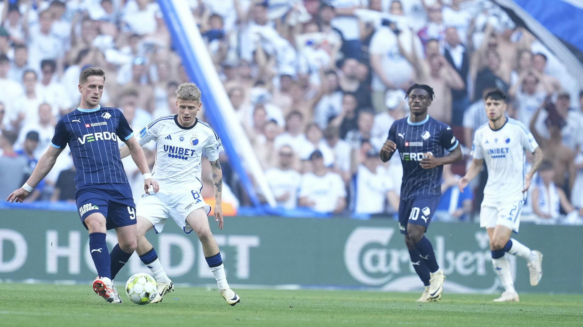 FC København møder Randers FC i en playoff-kamp om en plads i Conference League-kvalifikationen i Parken. 