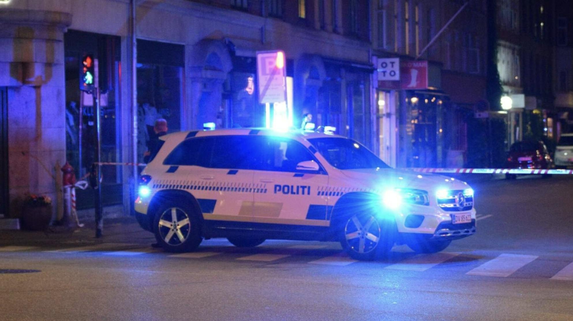 Området blev straks afspærret.