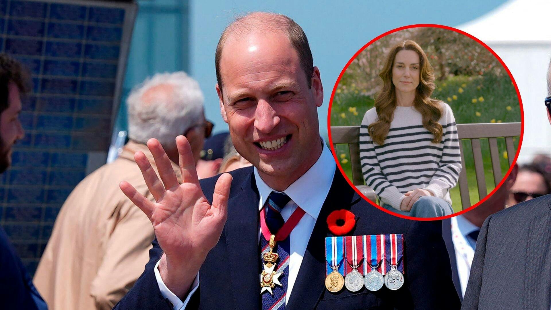 Prins William giver nu en sjælden opdatering på, hvordan det går med prinsesse Kate, som i marts fortalte, at hun har kræft.