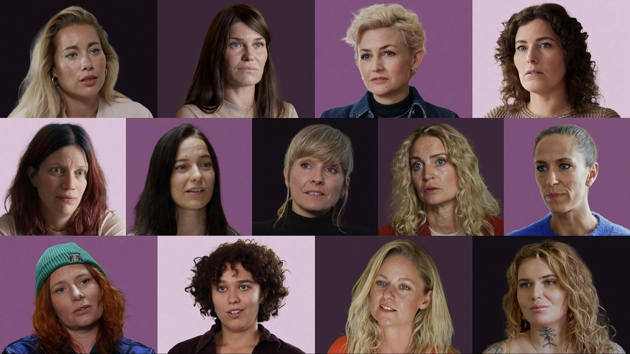 Her er nogle af de kvinder, der medvirker i dokumentaren. 