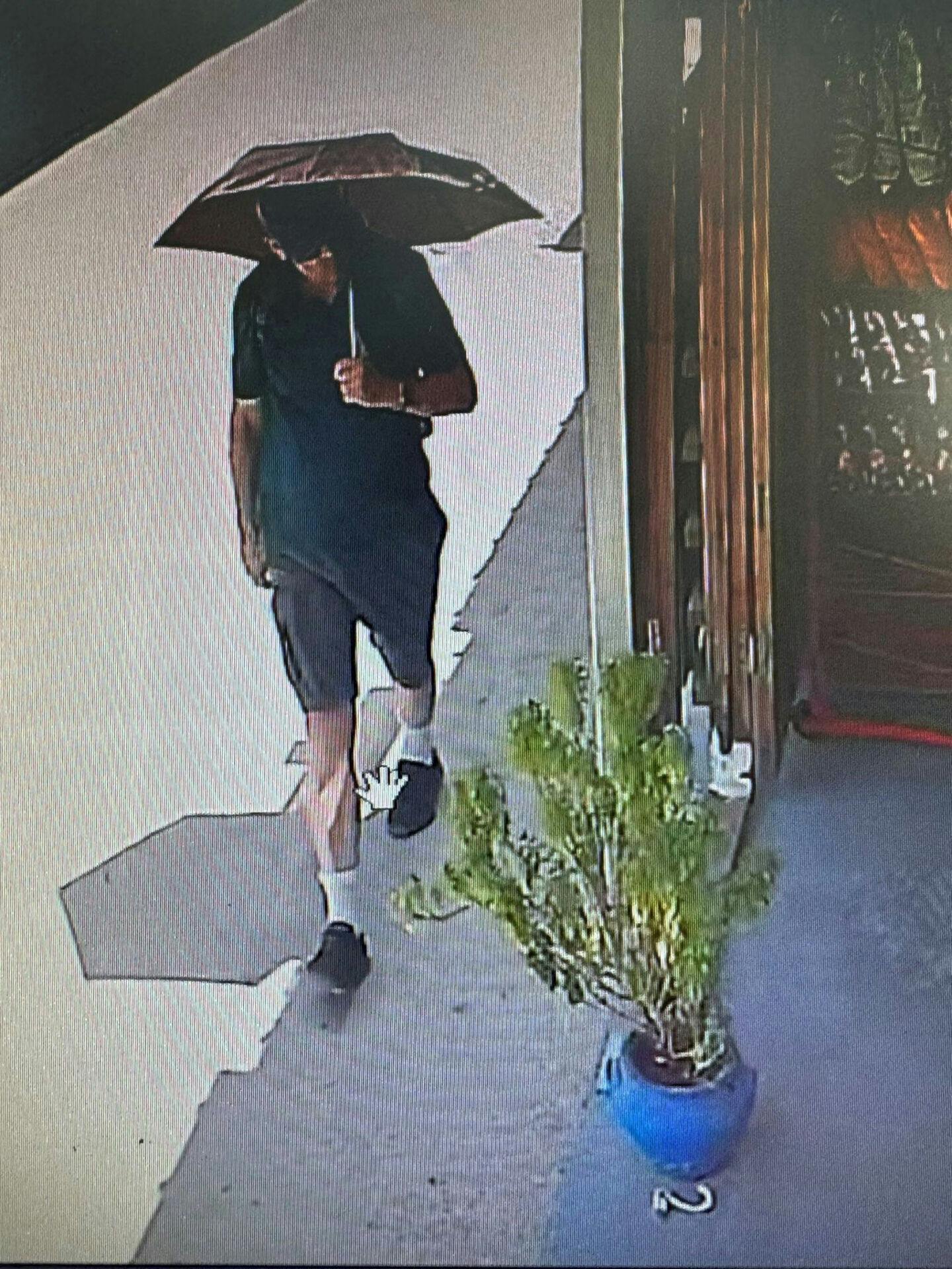 An image taken from a computer screen of a CCTV and released to Reuters on June 7, 2024, shows what is believed to be British TV doctor Michael Mosley on a street on the Greek island of Symi, Greece. Handout via REUTERS ATTENTION EDITORS - THIS IMAGE HAS BEEN SUPPLIED BY A THIRD PARTY.