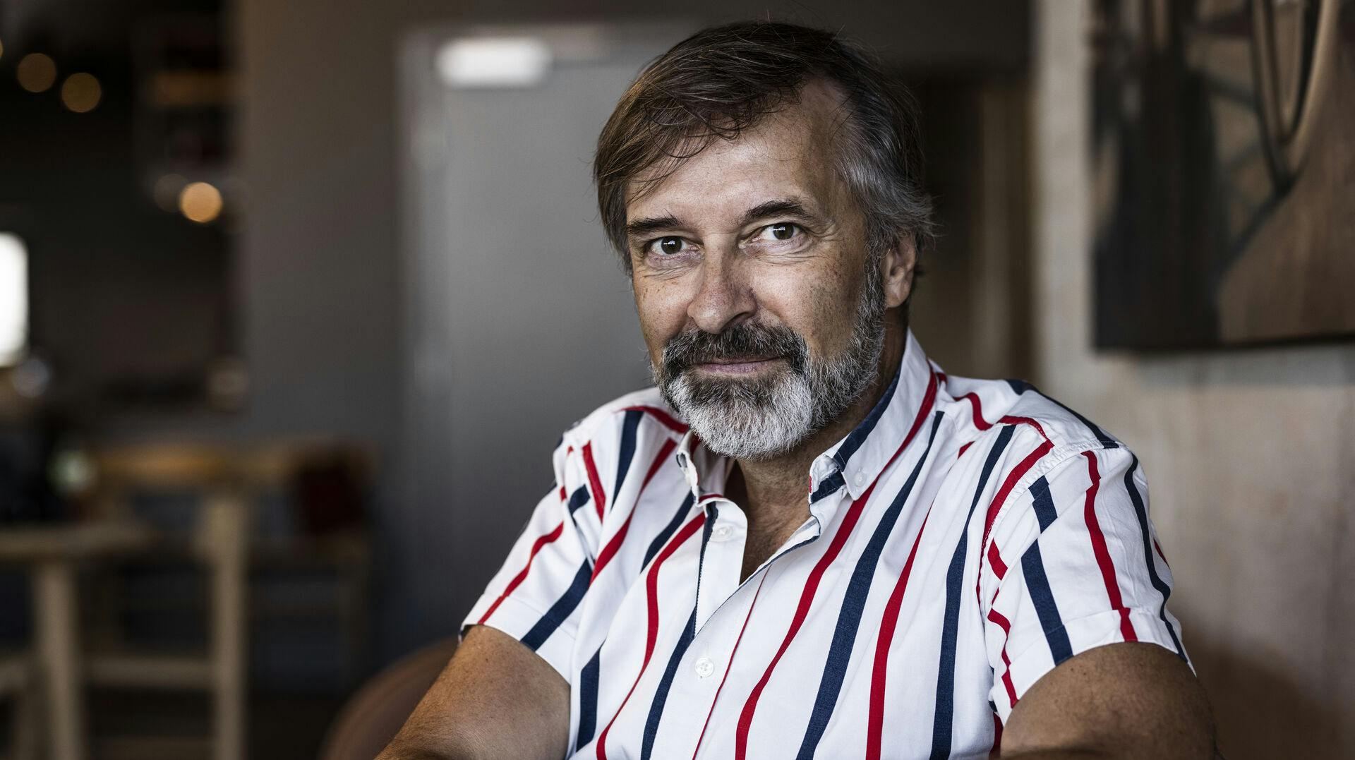 Portræt af Martin Brygmann i forbindelse med at artisterne til TV 2s underholdningsprogram Toppen af Poppen 2022 præsenteres på et pressemøde i København, onsdag den 31. august 2022.. (Foto: Ólafur Steinar Rye Gestsson/Ritzau Scanpix)