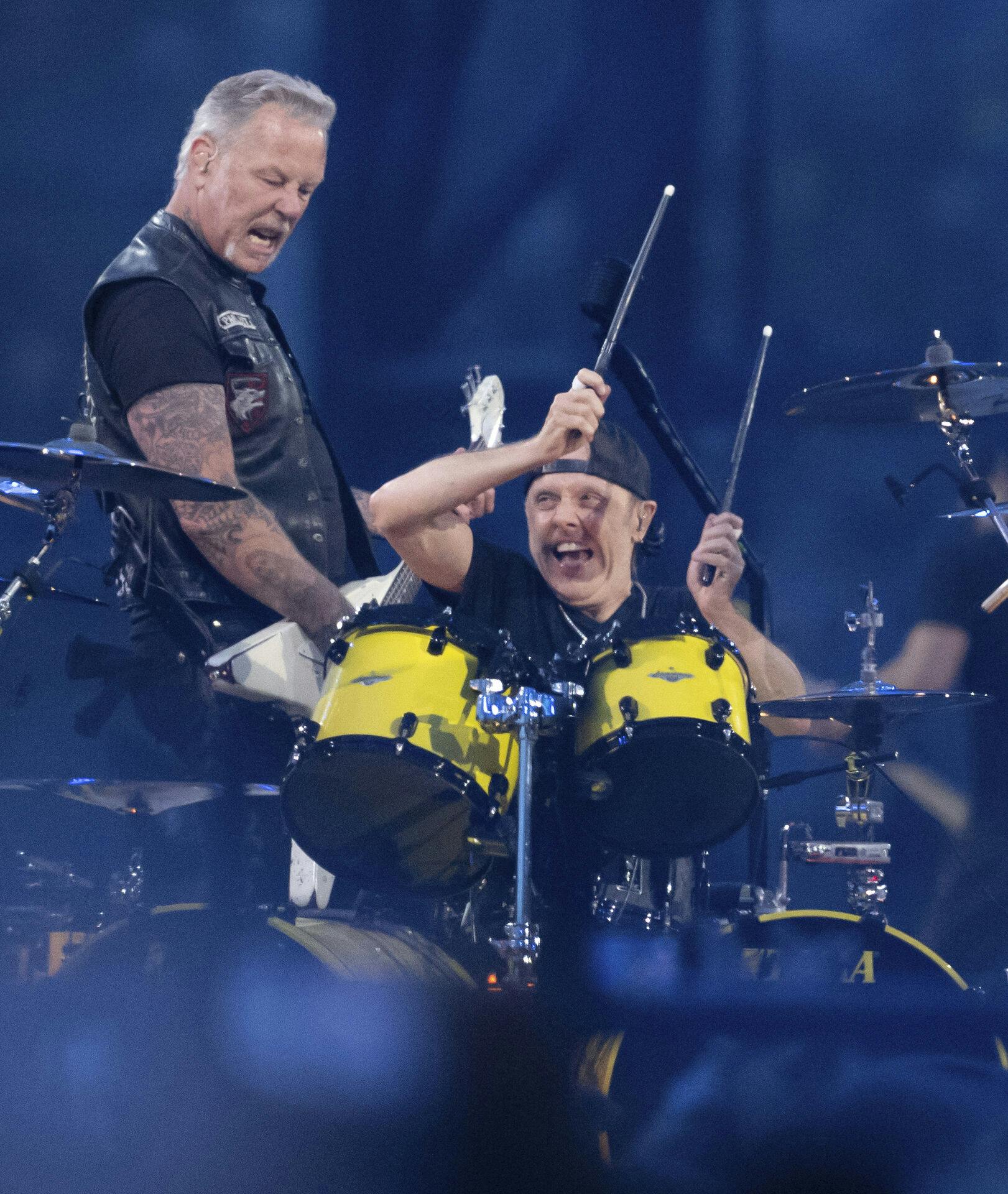 James Hetfield og Lars Ulrich.