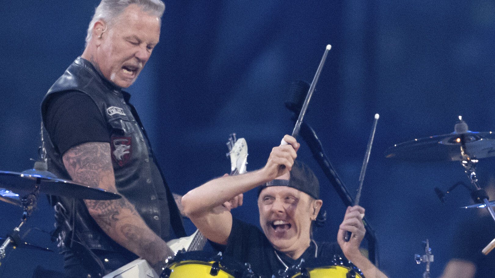 James Hetfield og Lars Ulrich.