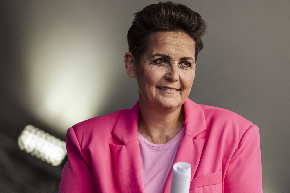Der er god grund til at smile for Pia Olsen Dyhr (SF).&nbsp;