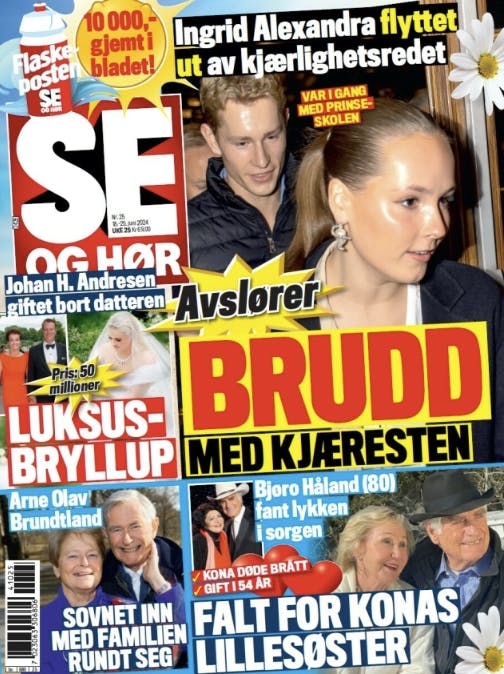 Så er det slut mellem parret - brudder er naturligvis bærende historie hos SE og HØR i Norge i denne uge.