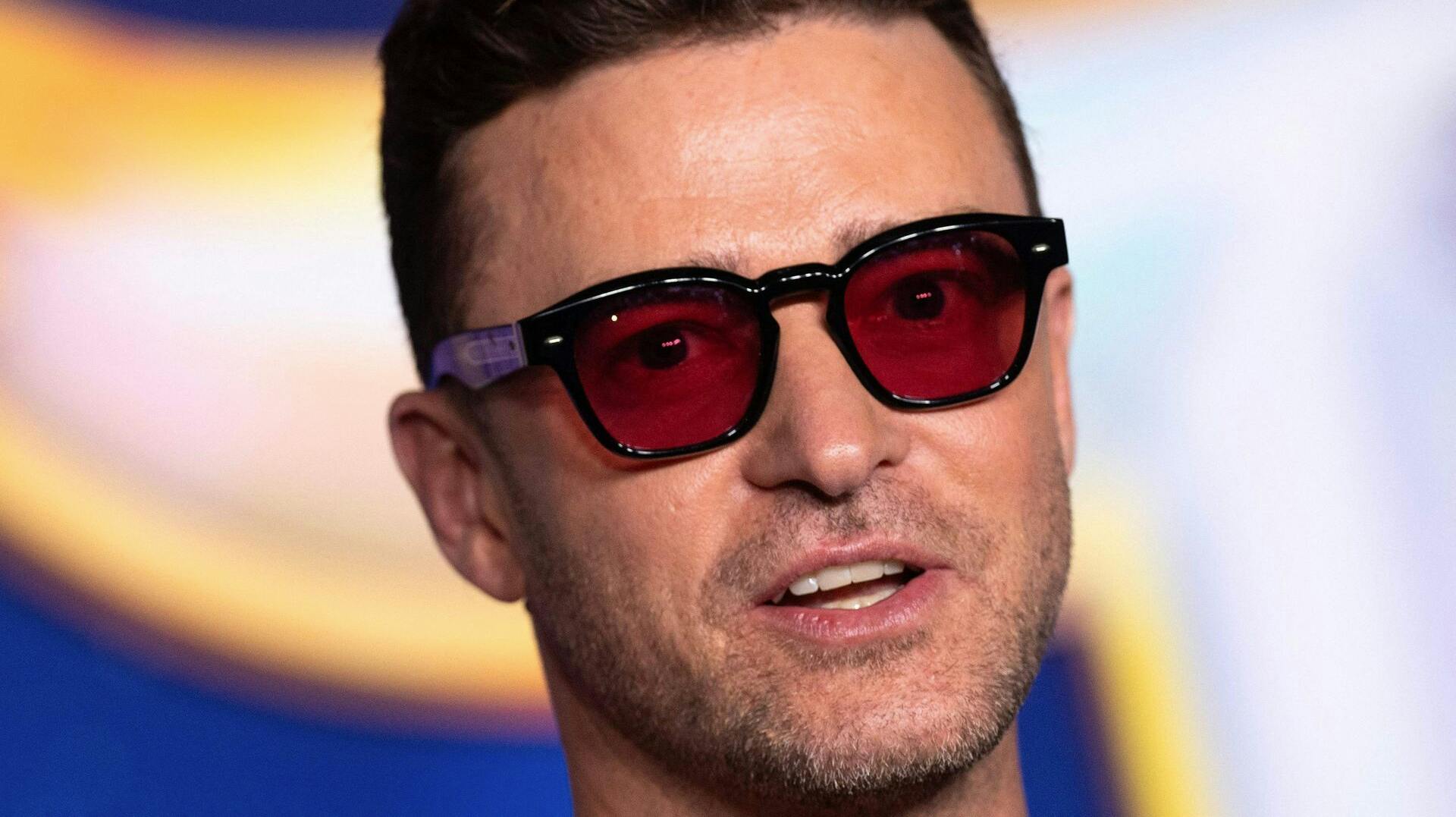 Justin Timberlake blev fanget af lovens lange arm.
