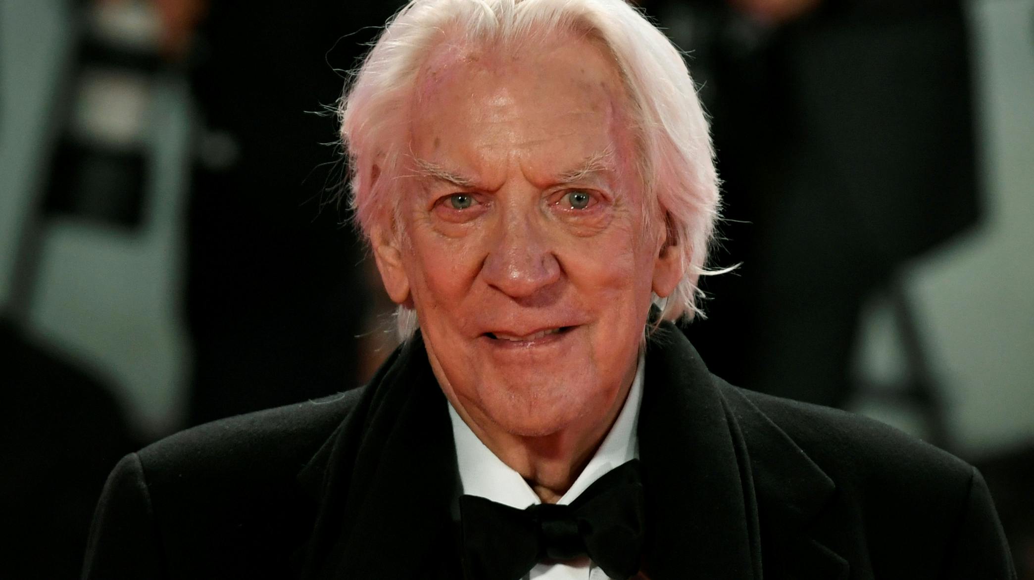 The 76th Venice Film Festival - Screening of the film "The Burnt Orange Heresy" out of competition - Red Carpet Arrivals - Venice, Italy, September 7, 2019 - Donald Sutherland poses. REUTERS/Piroschka van de Wouw