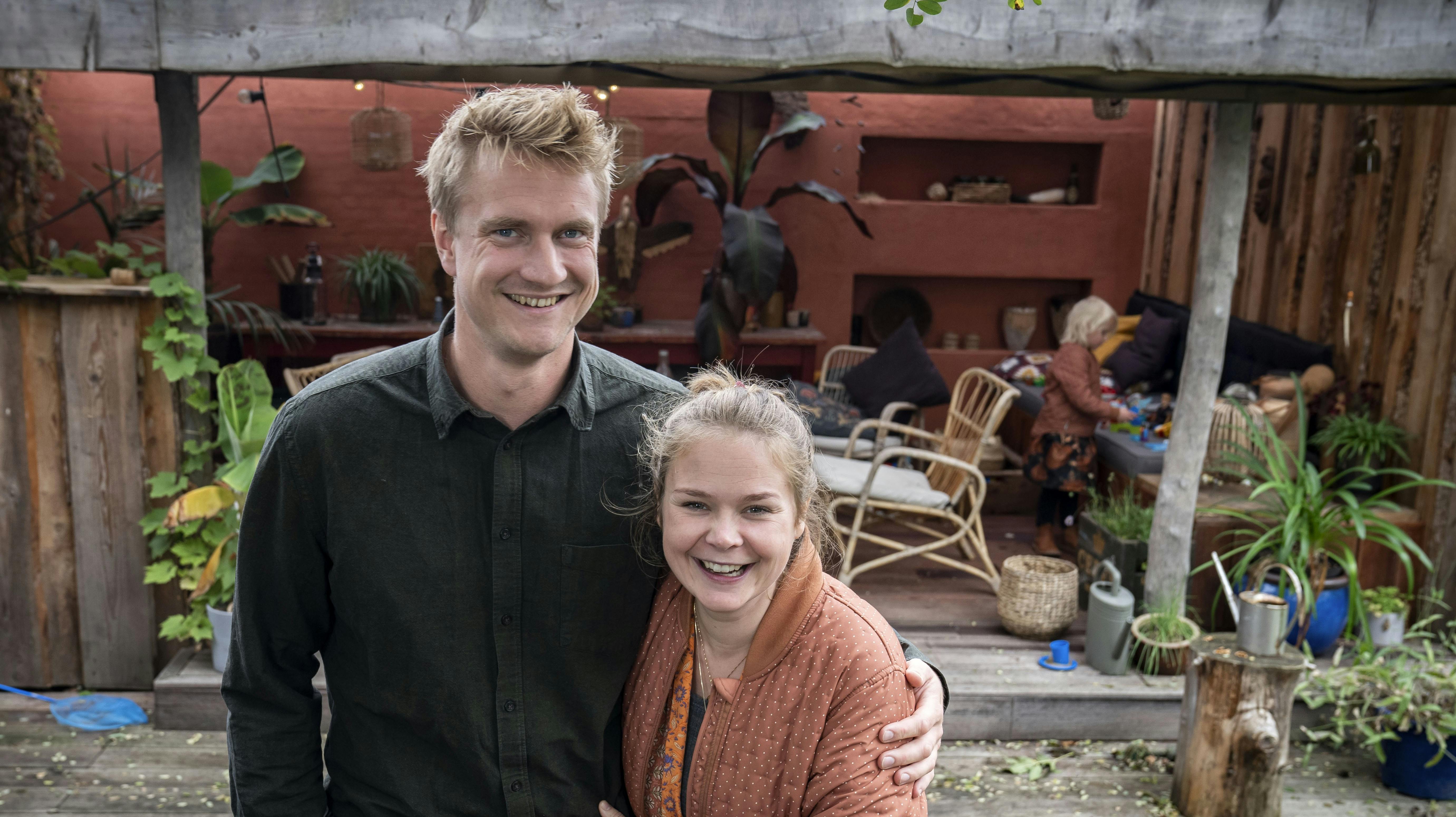 Mikkel Carlsen, 35, og Trine Johannessen, 38, deltog i ”Nybyggerne” i 2020.