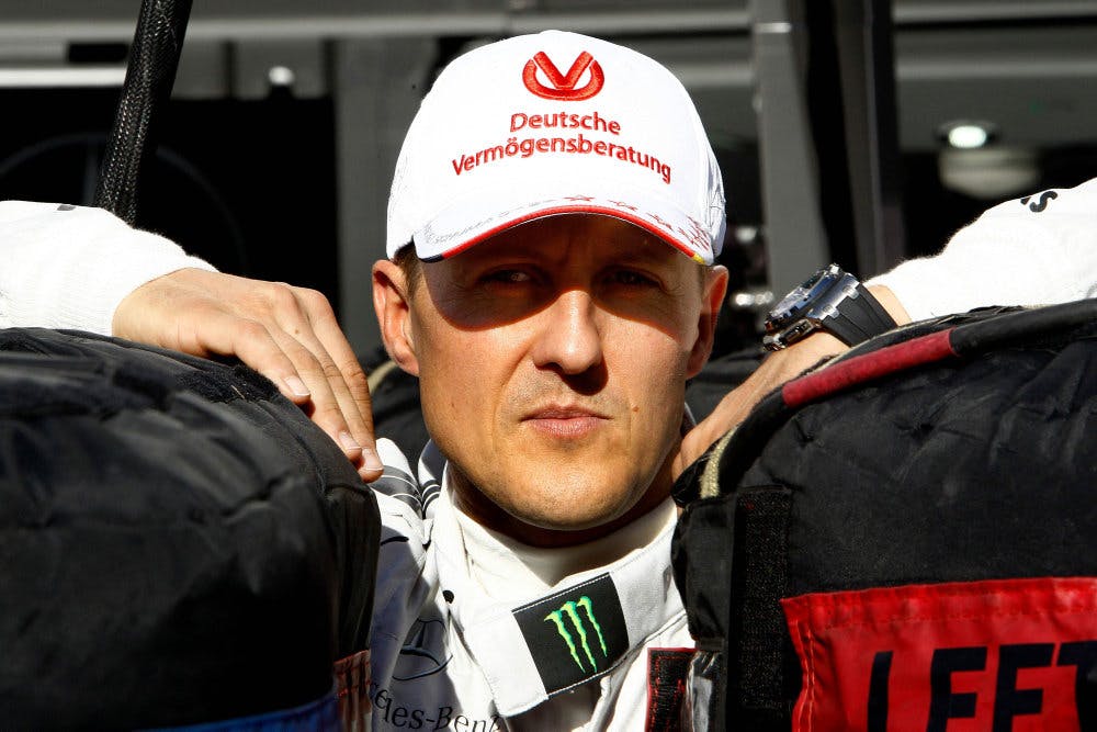 Michael Schumacher kom i 2013 galt afsted på en skiferie, hvor han slog hovedet og endte i koma. Siden har omverdenen ikke hørt meget til hans tilstand. (Arkivfoto).&nbsp;&nbsp;