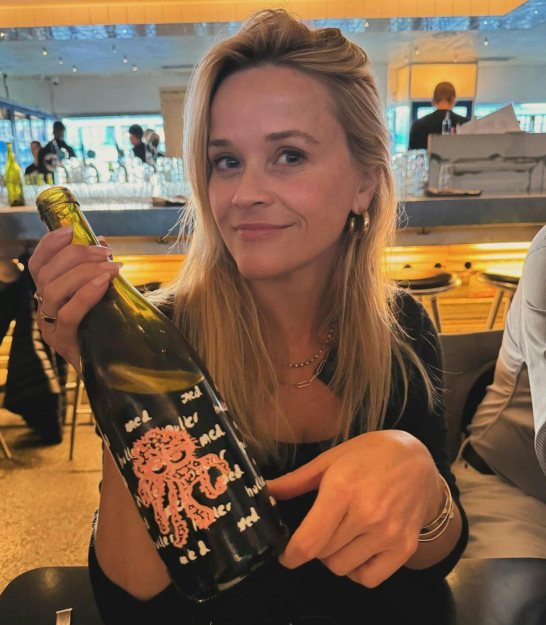 Reese Witherspoon fik drukket vin på Fiskebaren i Kødbyen.